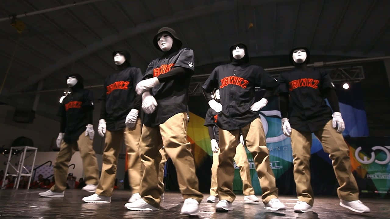 Jabbawockeez, black hoodies, khaki pants, HD Desktop Wallpaper