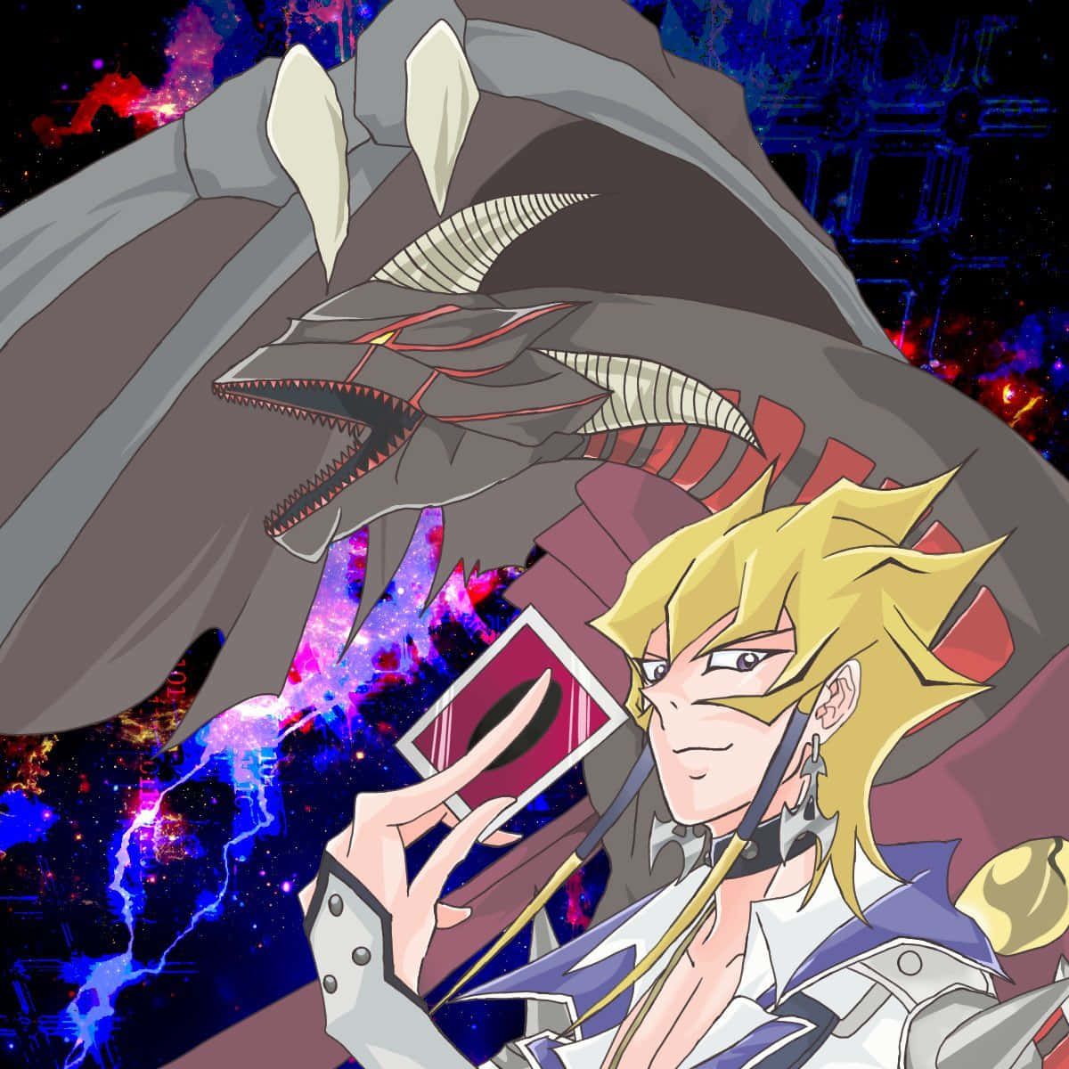 Jack Atlas, Synchro monster, dark dragon, SD Desktop Wallpaper