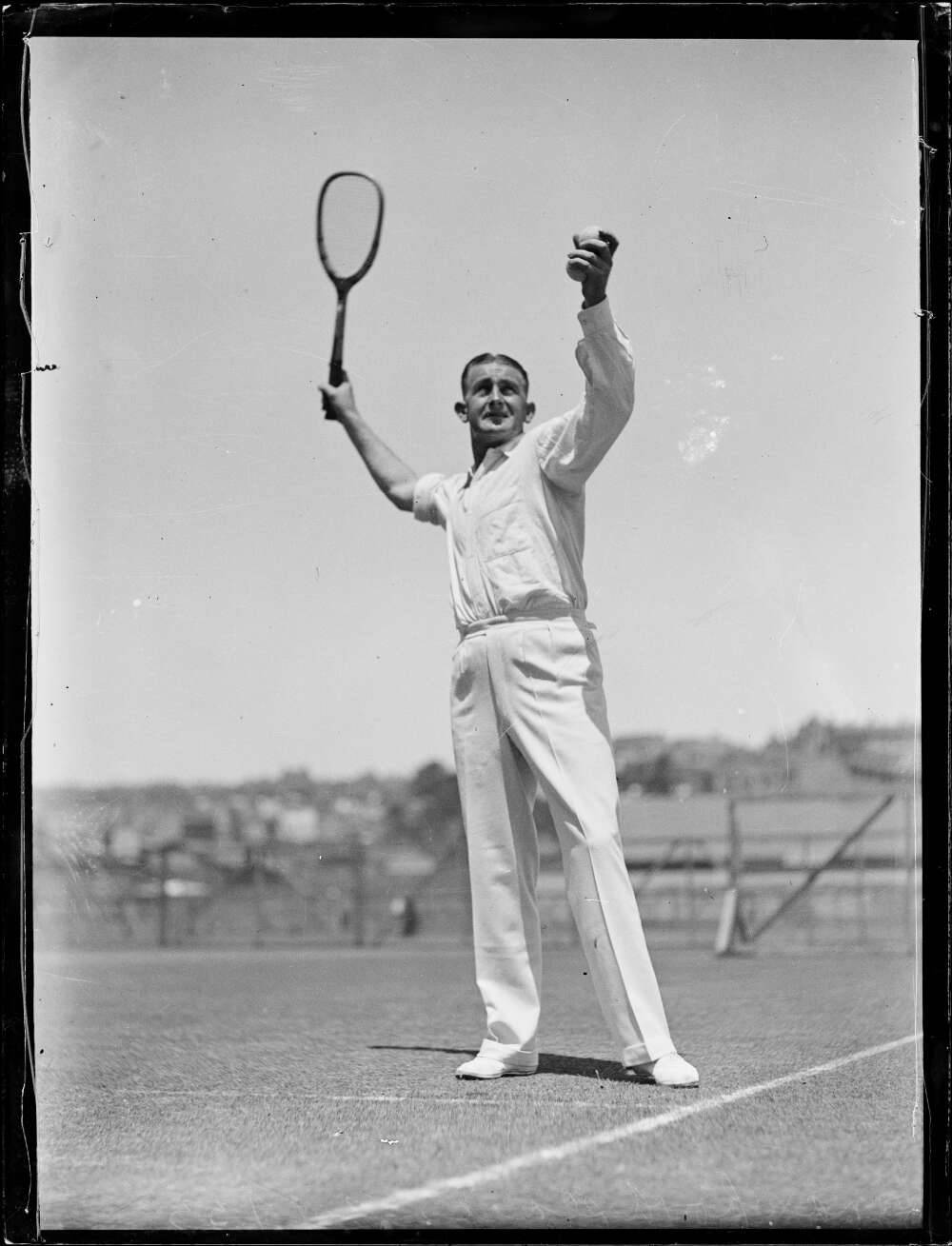 Jack Crawford, tennis player, white attire, HD Phone Wallpaper