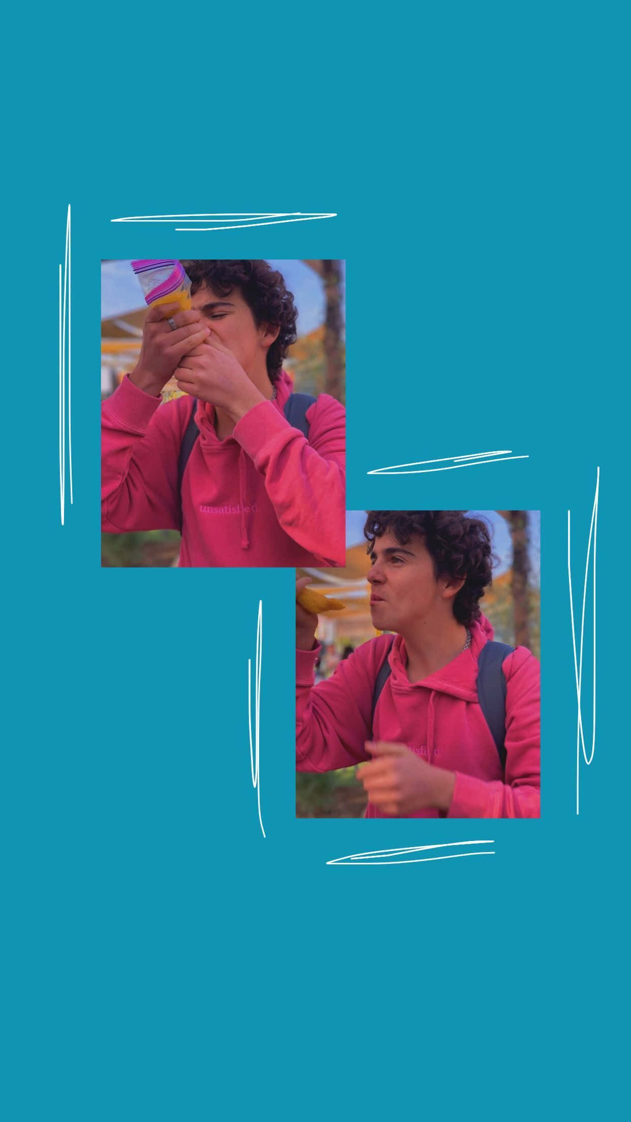 Jack Dylan Grazer, pink hoodie, colorful ice cream cone, Full HD Phone Wallpaper
