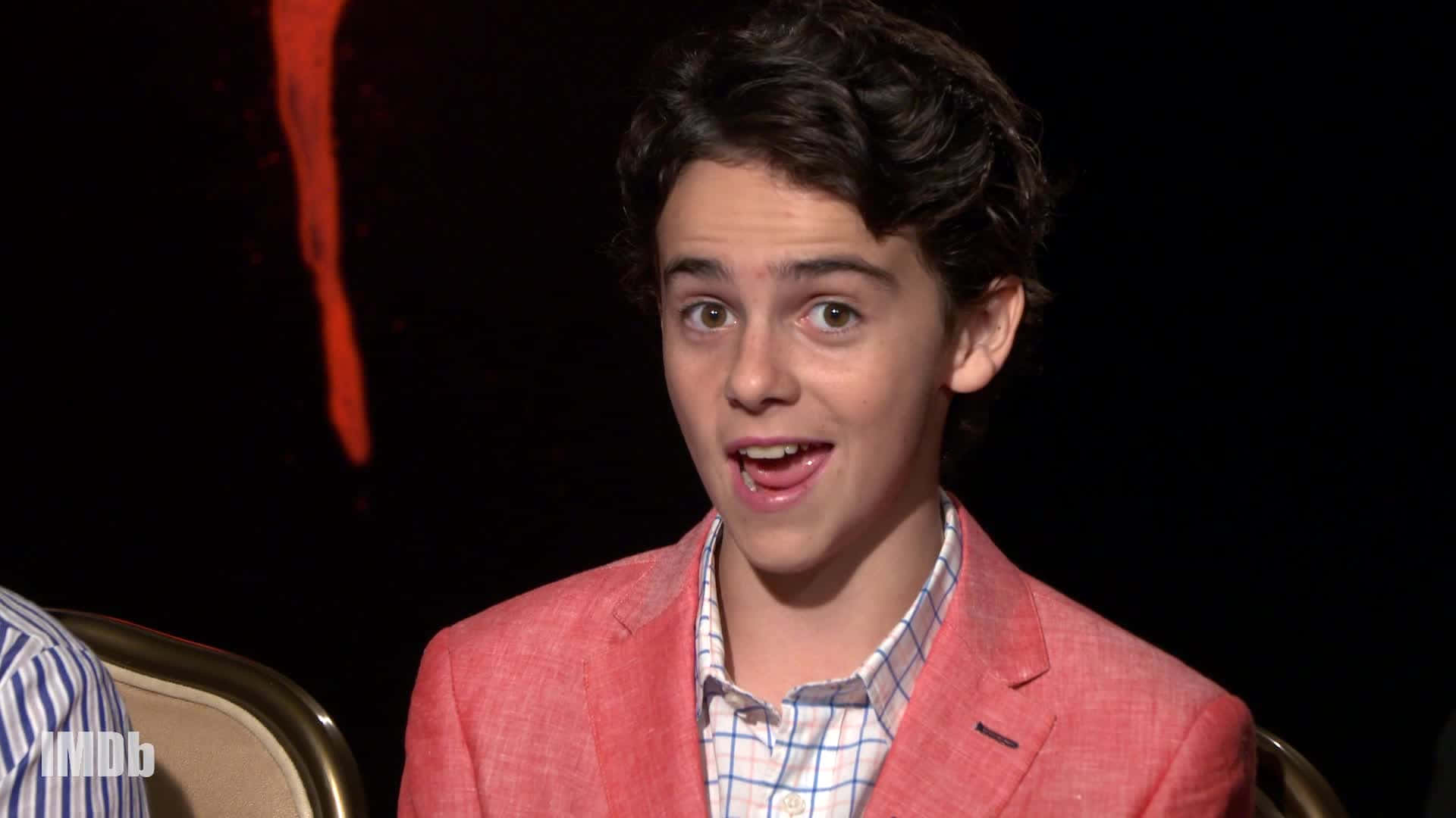 Jack Dylan Grazer, coral blazer, checkered shirt, Full HD Desktop Wallpaper
