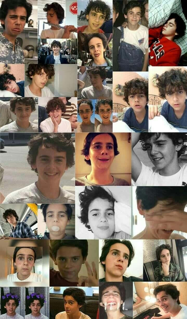 Jack Dylan Grazer, curly hair, youthful selfies, SD Phone Wallpaper