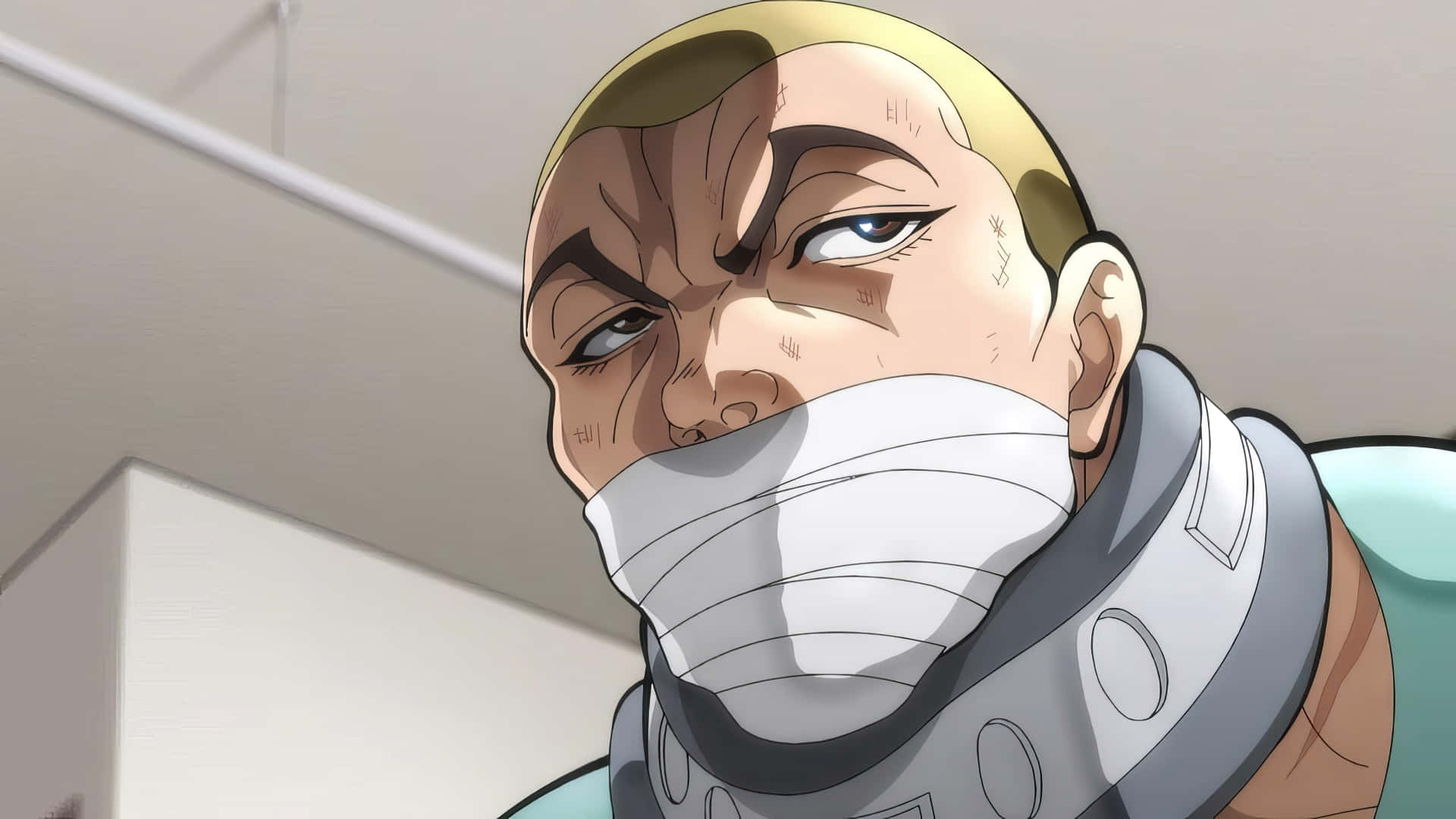 Jack Hanma, bandaged mouth, anime, Full HD Desktop Wallpaper