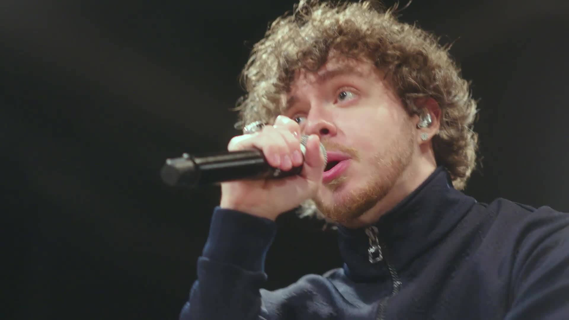 Jack Harlow, rapping, stage lights, Full HD Desktop Wallpaper