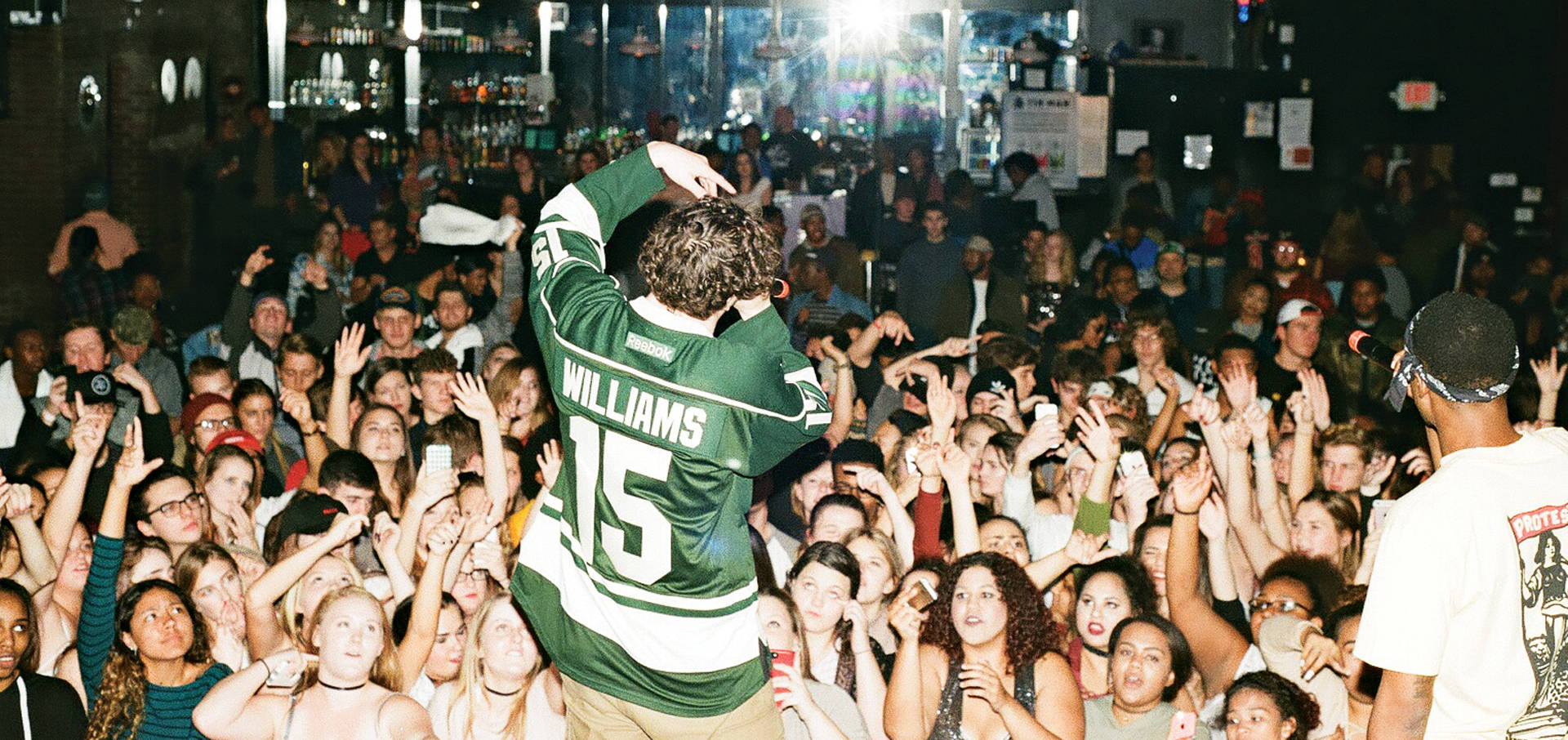 Jack Harlow, green jersey, number 15, Full HD Desktop Wallpaper