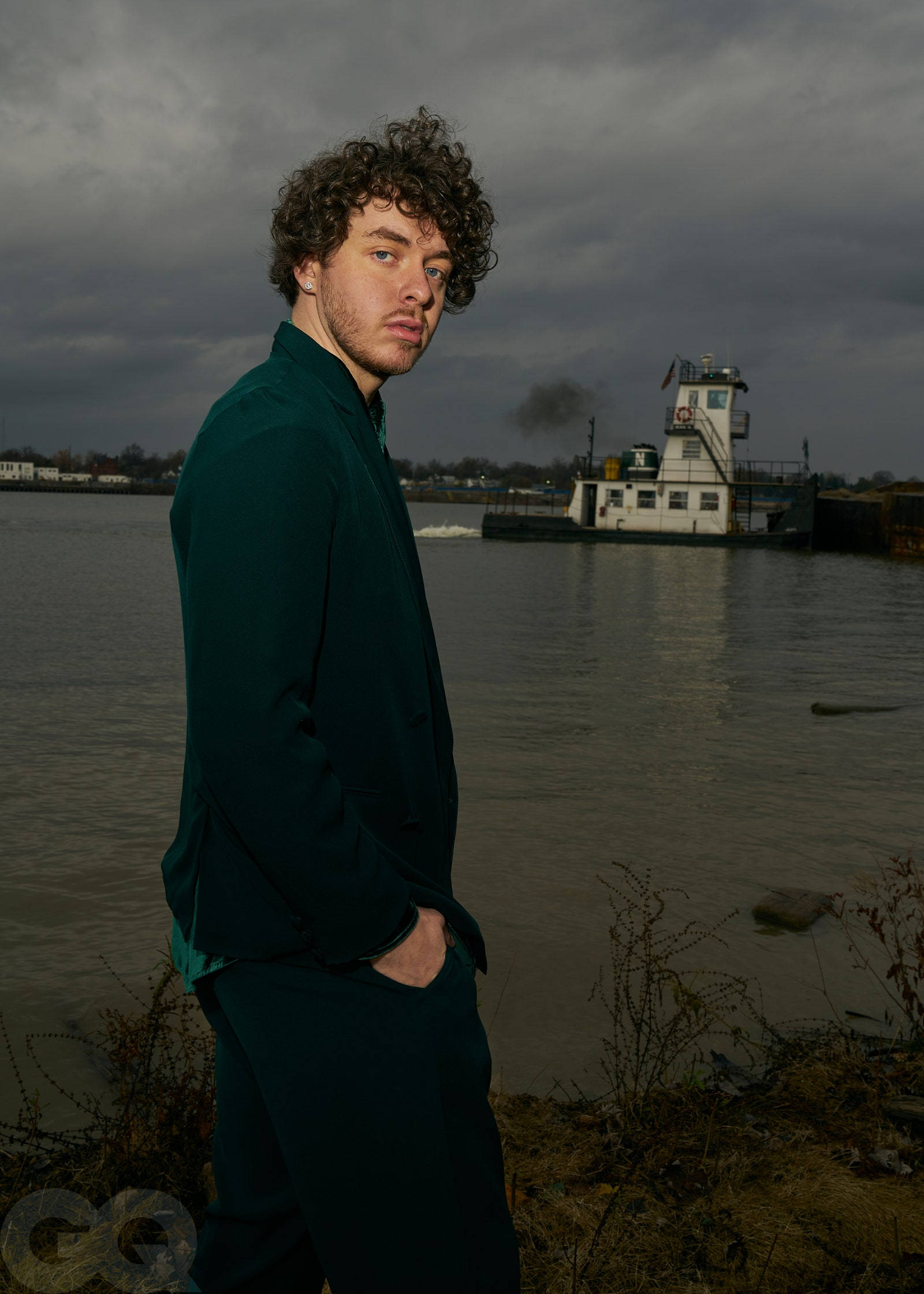 Jack Harlow, lake, riverbank, Full HD Phone Wallpaper