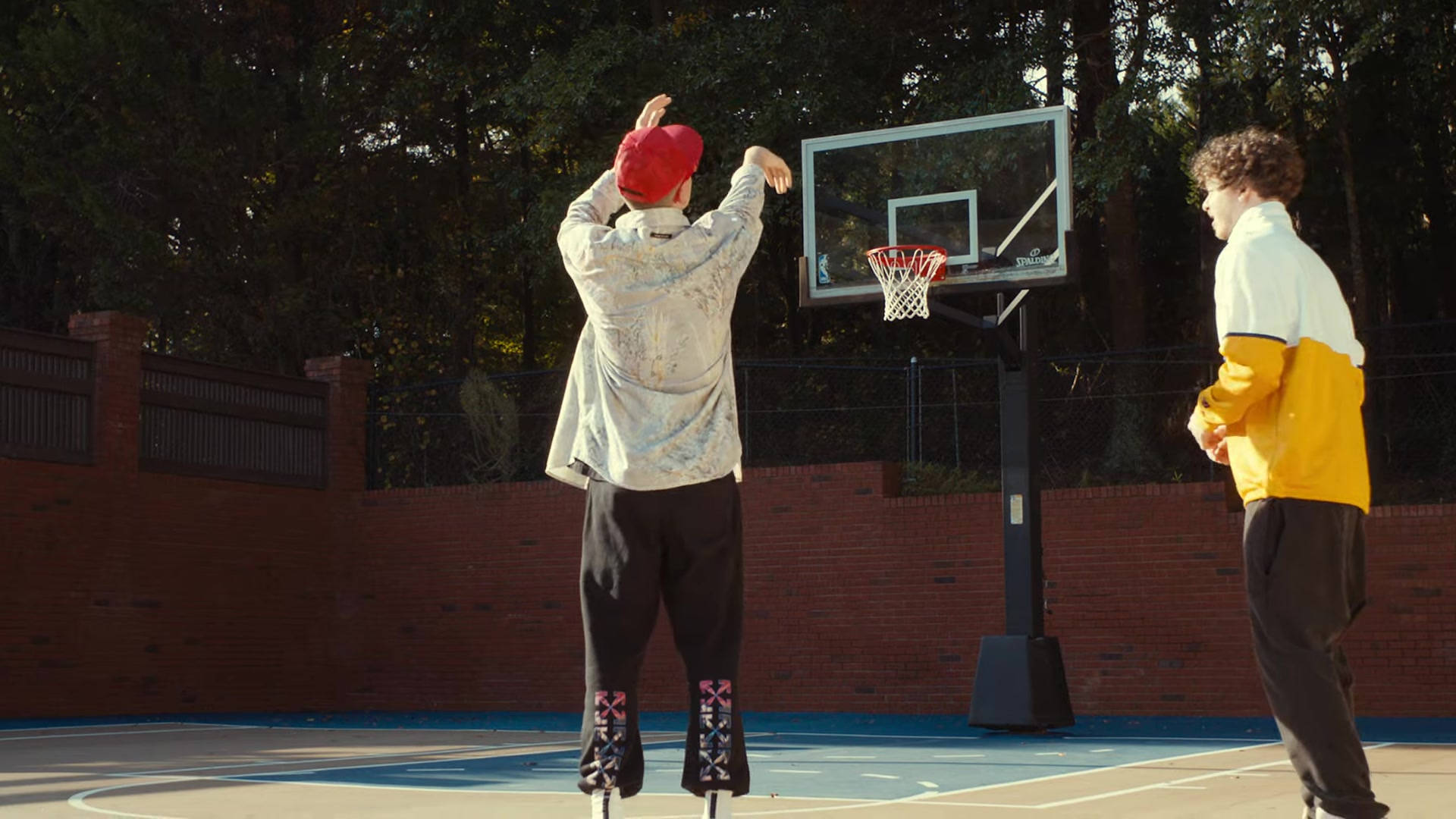 Jack Harlow, basketball, outdoor court, Full HD Desktop Wallpaper