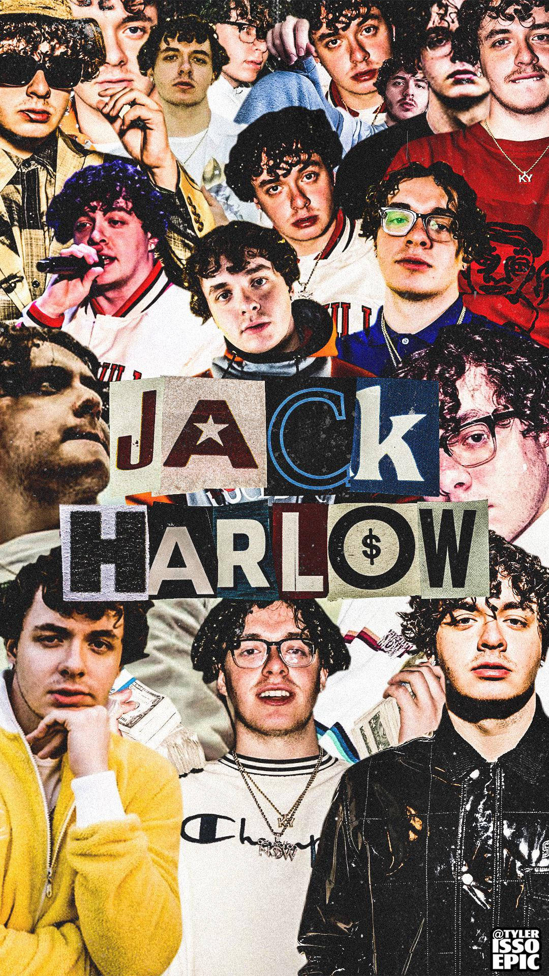 Jack Harlow, aesthetic collage, vibrant collage, Full HD Phone Wallpaper