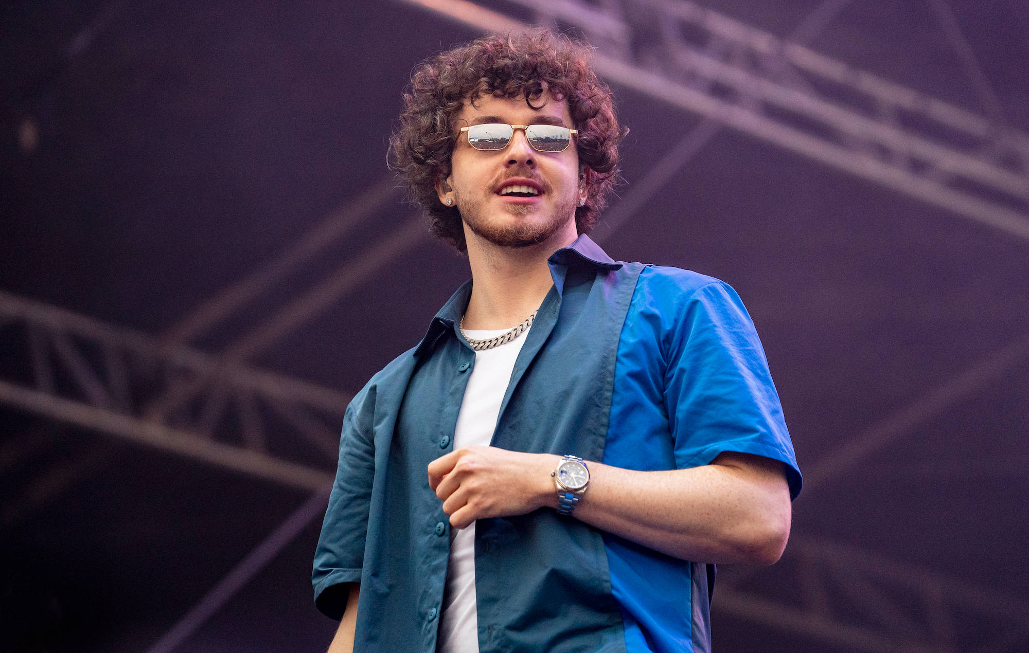 Jack Harlow, stage, purple lighting, Full HD Desktop Wallpaper