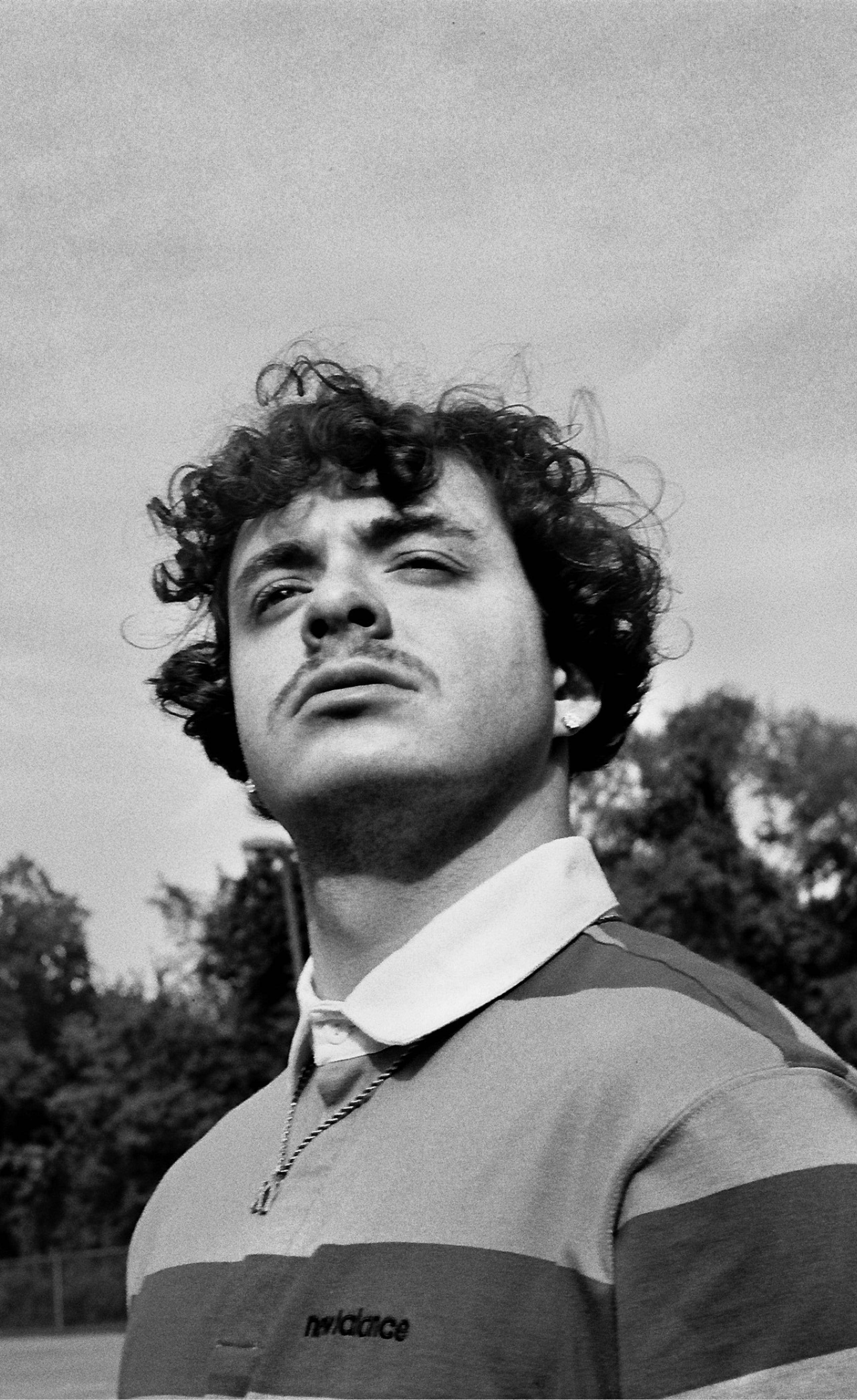 Jack Harlow, curly hair, mustache, 4K Phone Wallpaper