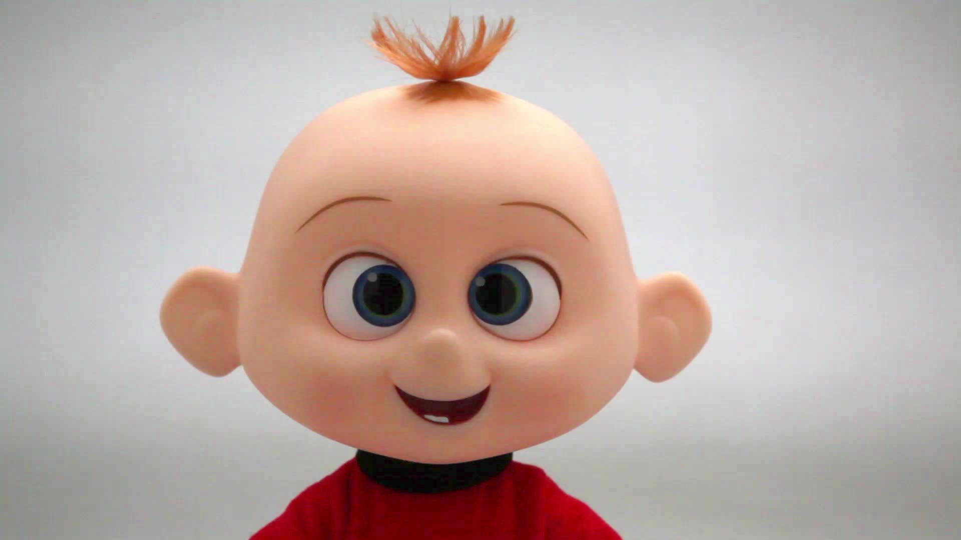 Jack Jack, big blue eyes, tuft of orange hair, Full HD Desktop Wallpaper