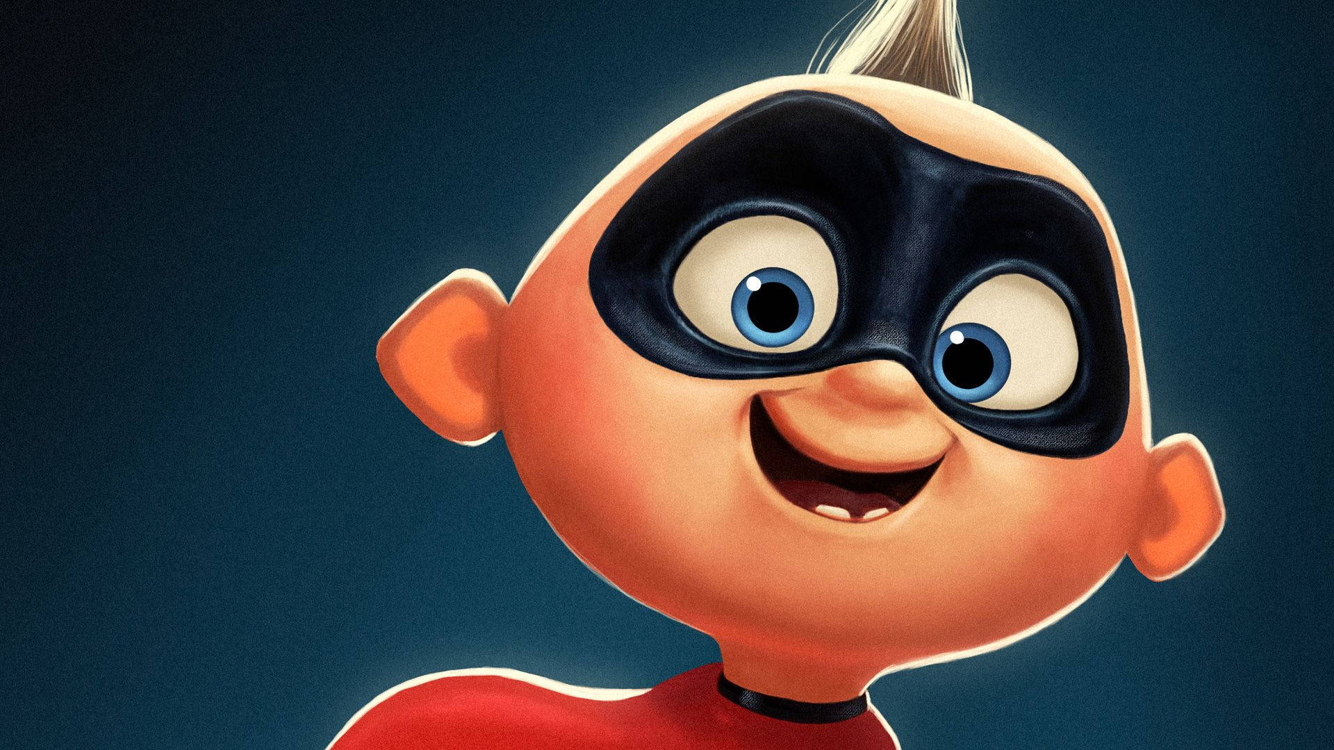 Jack Jack, red suit, black mask, Full HD Desktop Wallpaper
