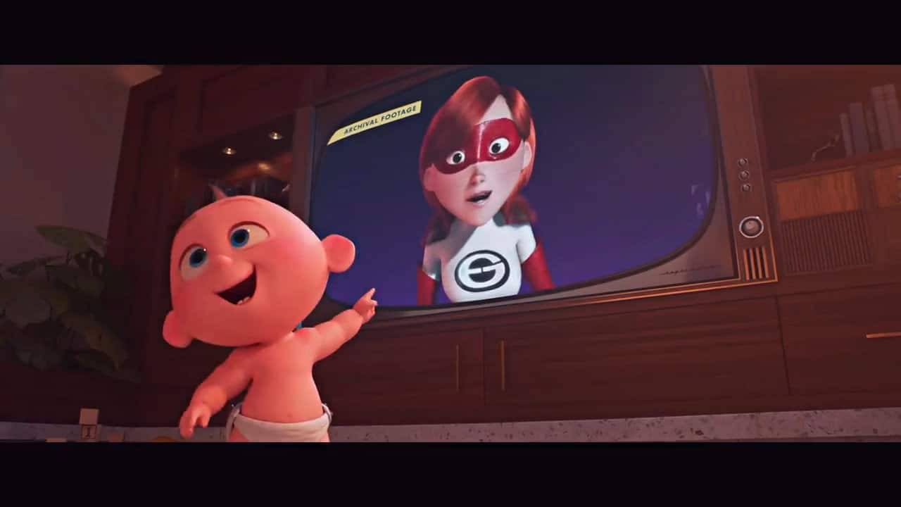 Jack Jack, diaper, vintage TV, HD Desktop Wallpaper