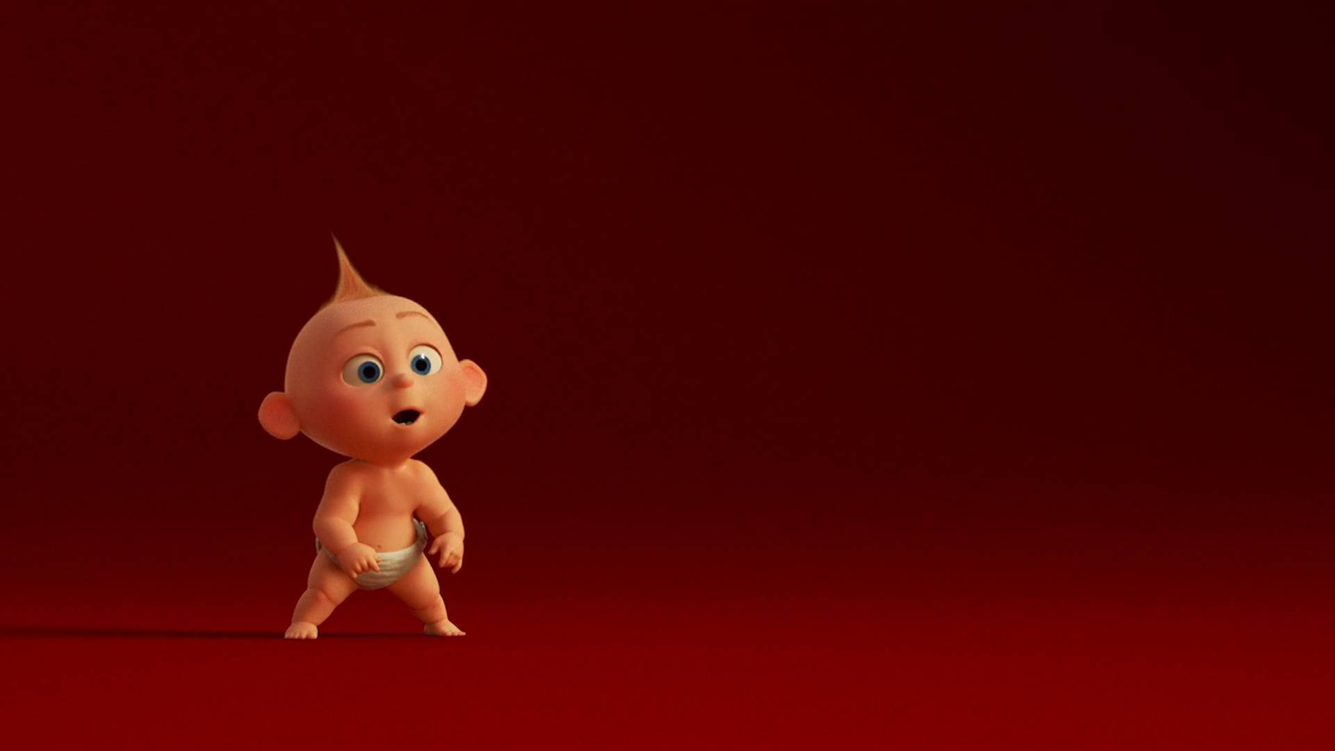 Jack Jack, red, studio setting, Full HD Desktop Wallpaper