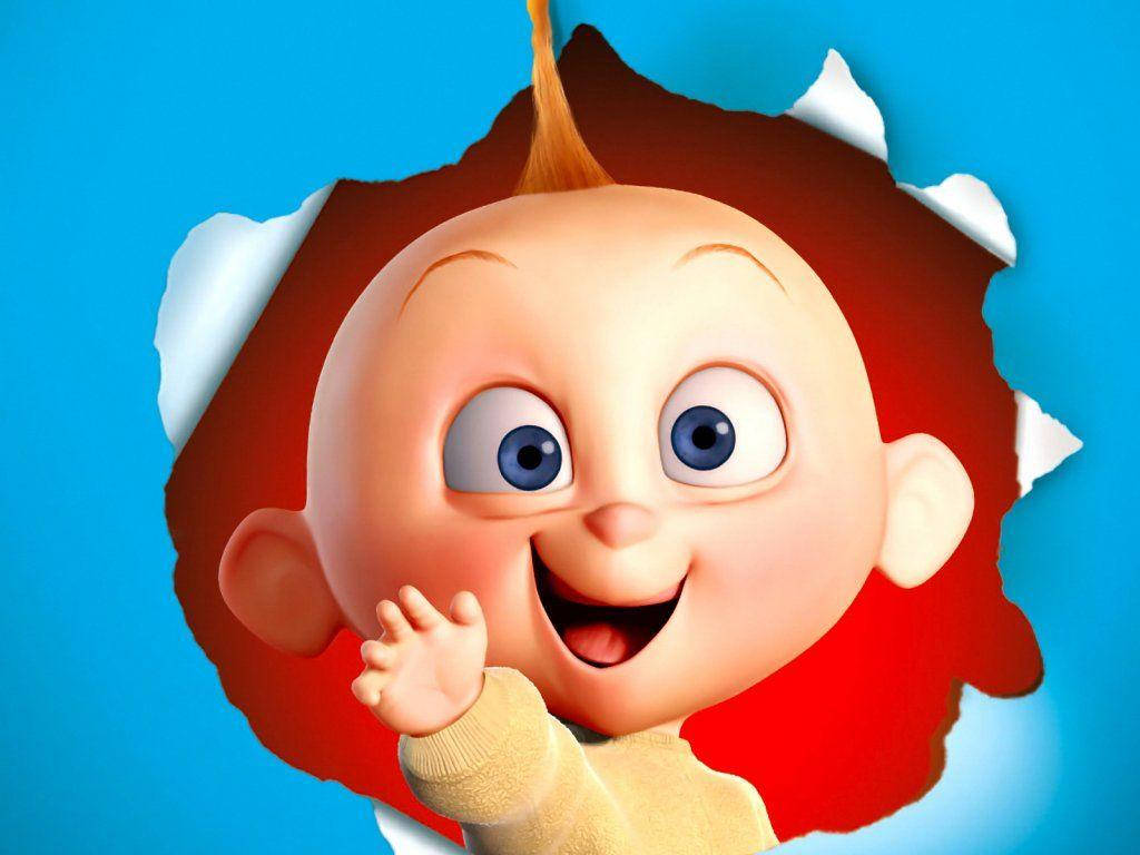Jack Jack, blue eyes, tuft of red hair, SD Desktop Wallpaper