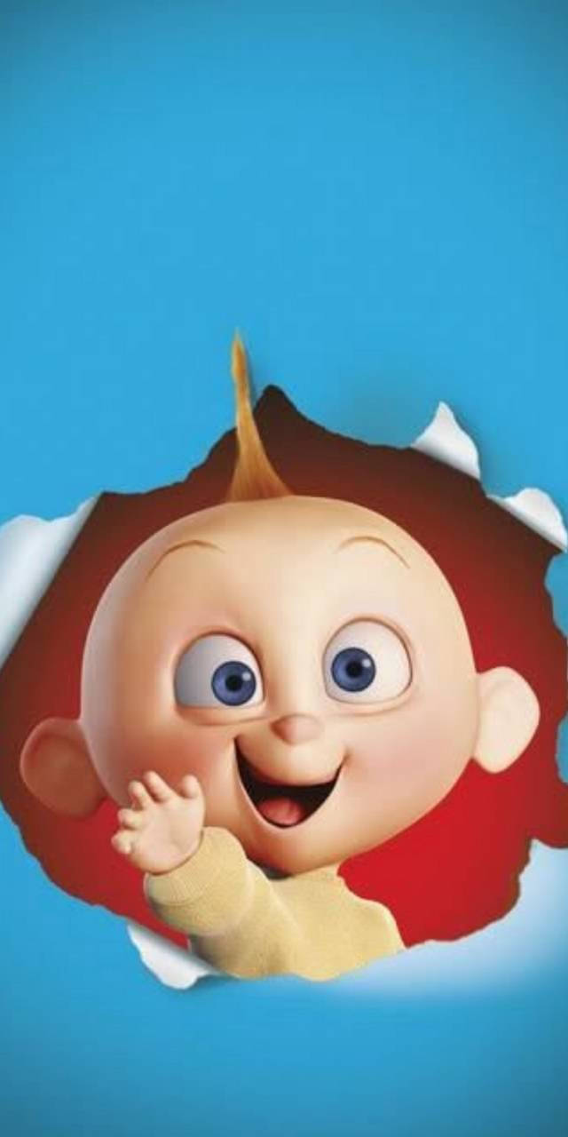 Jack Jack, blue eyes, tuft of hair, HD Phone Wallpaper