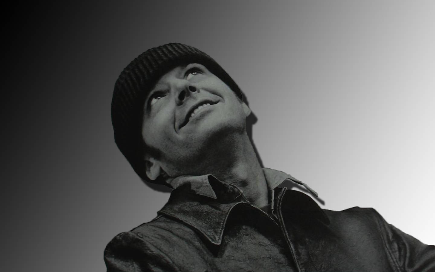 Jack Nicholson, beanie, gradient sky, HD Desktop Wallpaper
