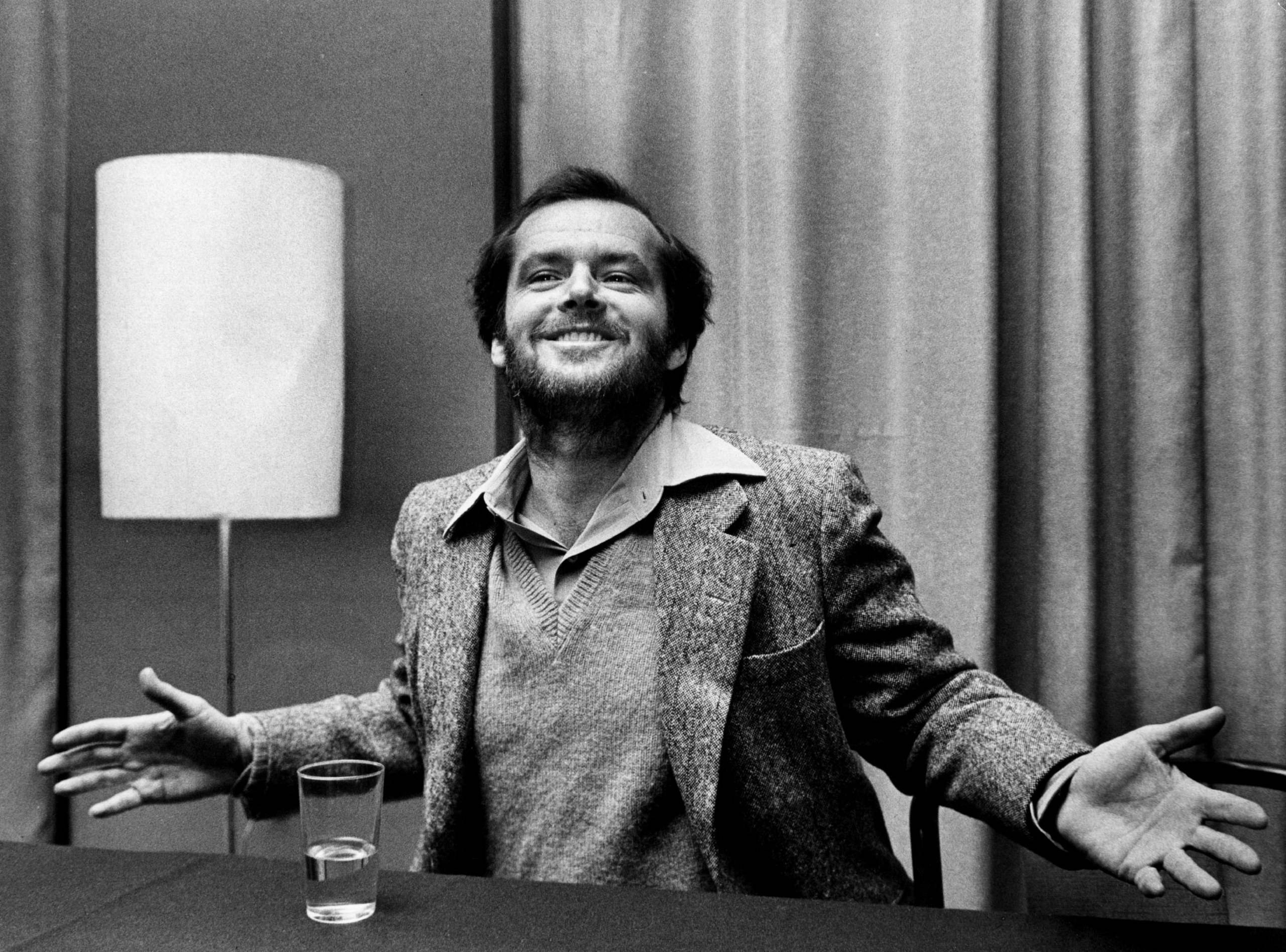 Jack Nicholson, 70s, textured jacket, 2K Desktop Wallpaper