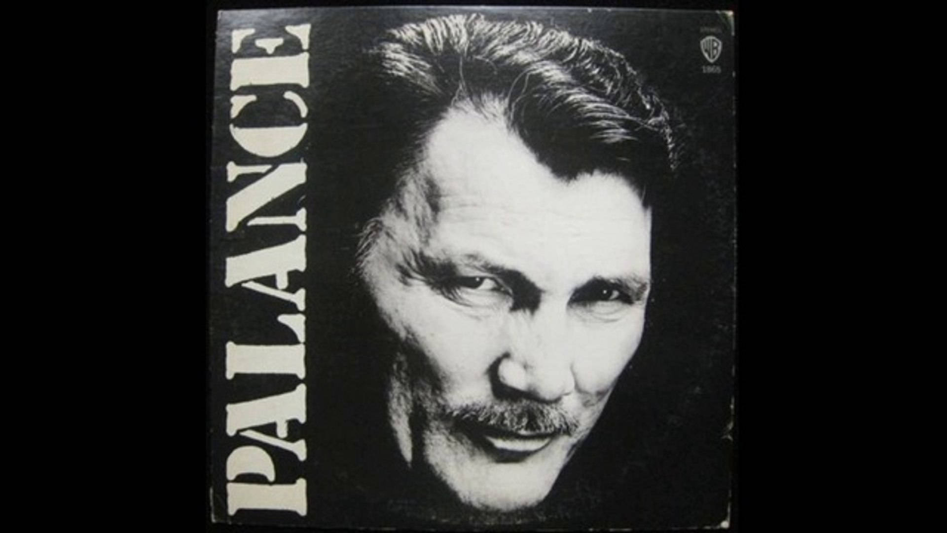 Jack Palance, vinyl record album, black and white portrait, Full HD Desktop Wallpaper