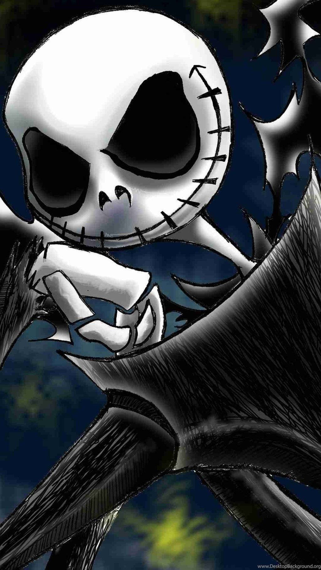 Jack Skellington, stitched features, black wings, HD Phone Wallpaper