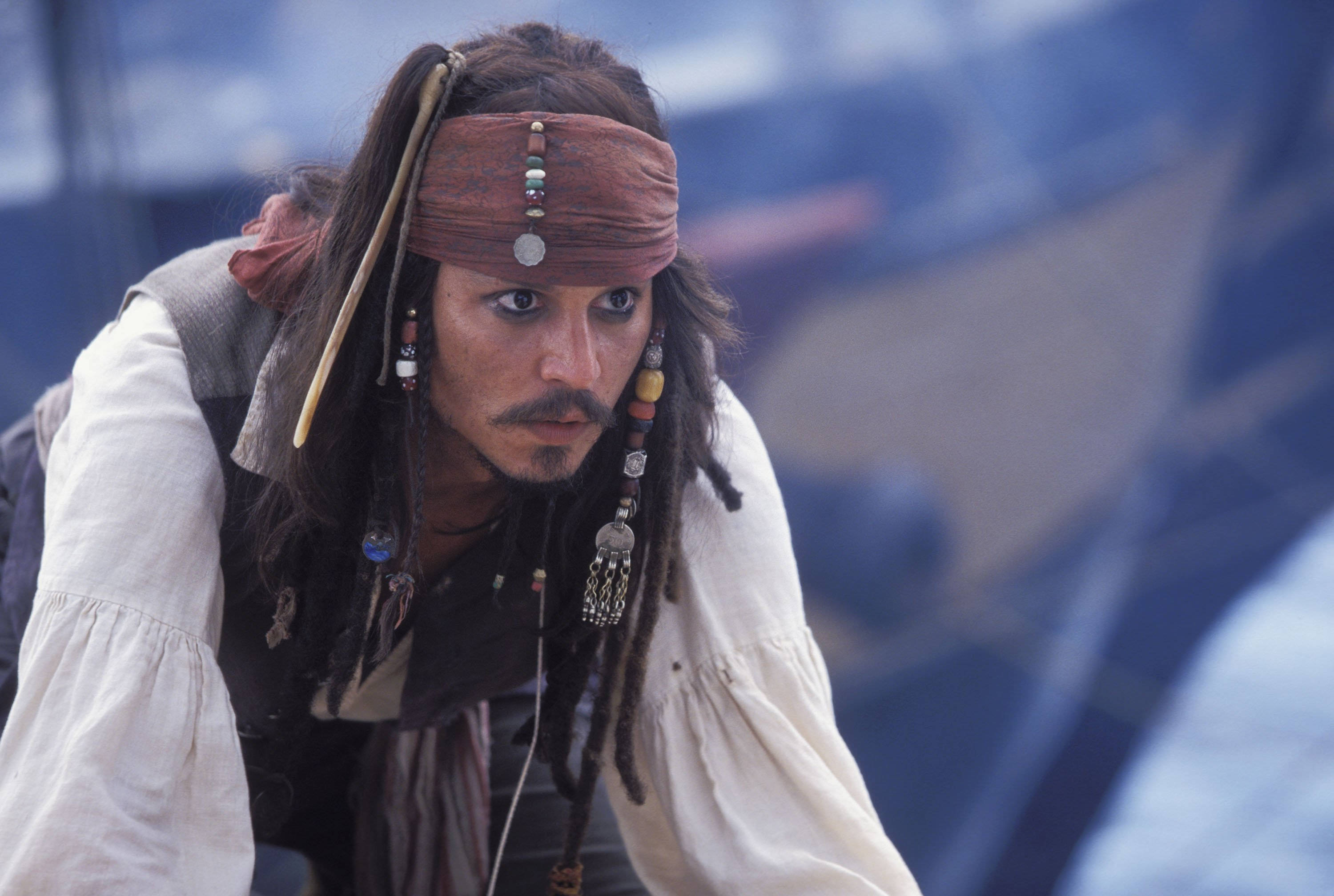 Jack Sparrow, dreadlocks, headband, 2K Desktop Wallpaper