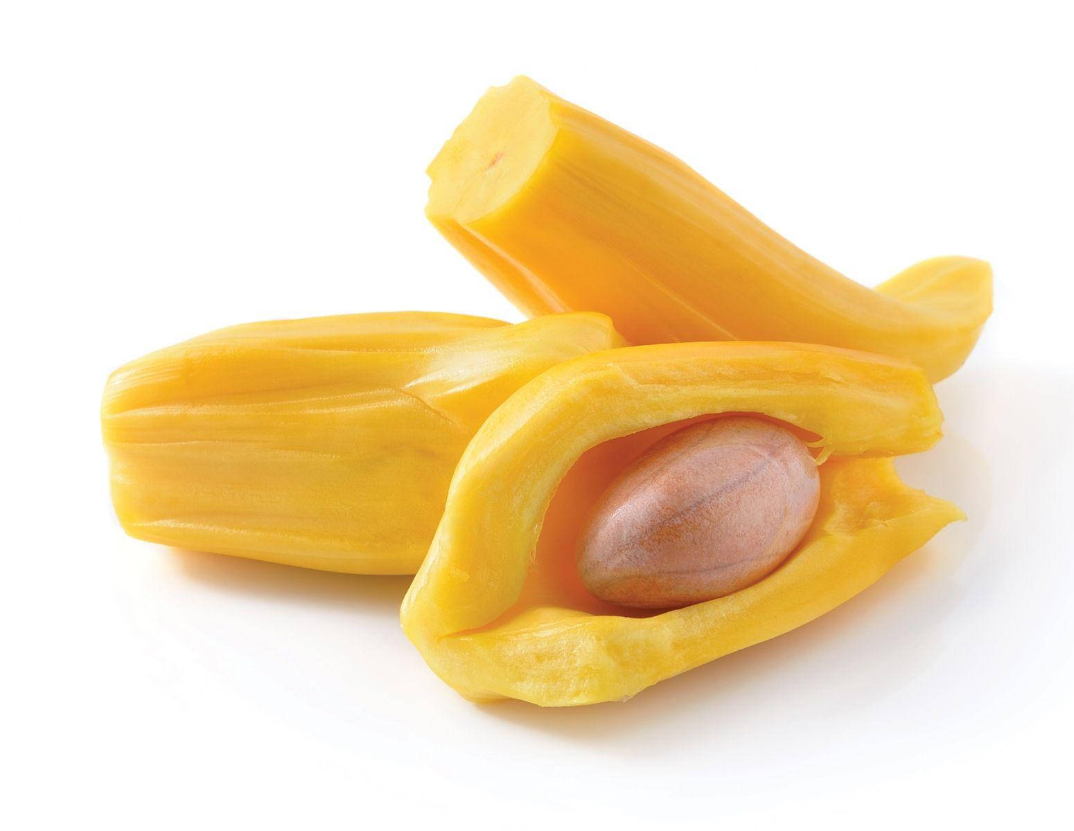 flesh of ripe jackfruit, seed, vibrant yellow, HD Desktop Wallpaper