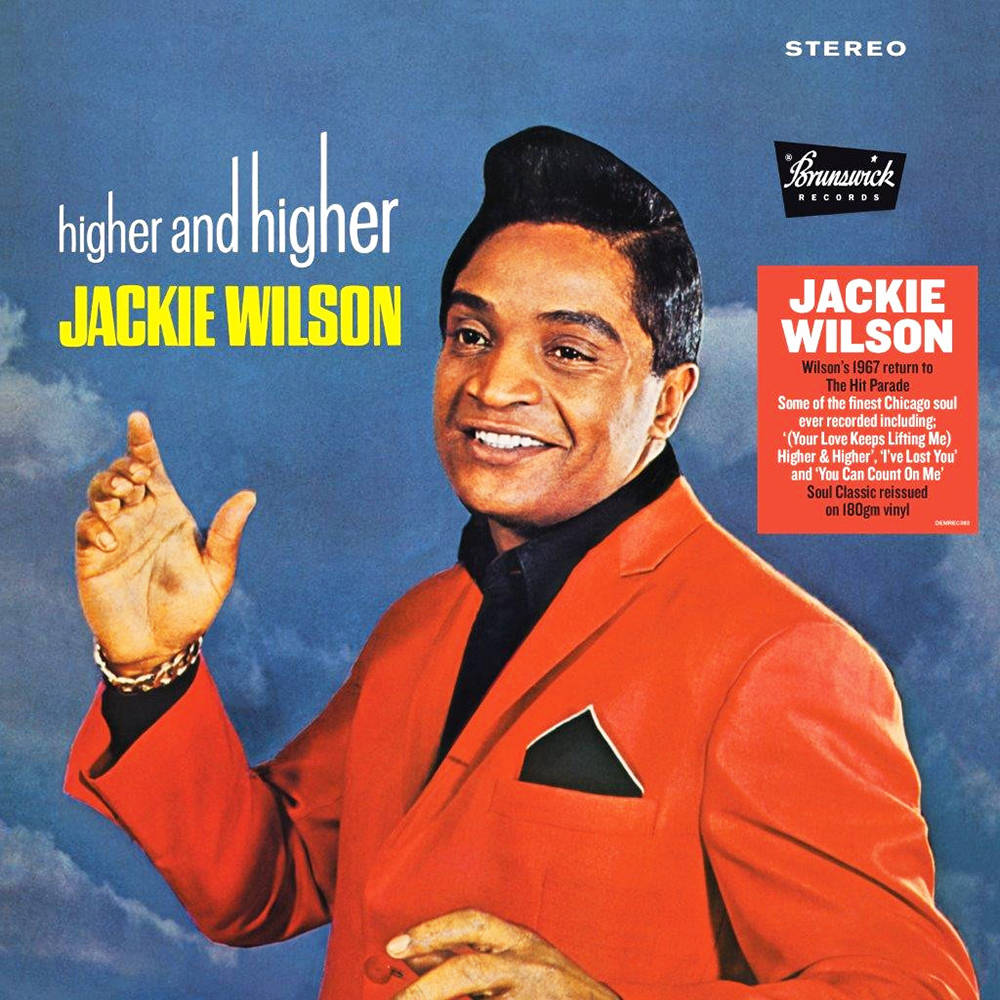 Jackie Wilson, red suit, blue sky, SD Desktop Wallpaper