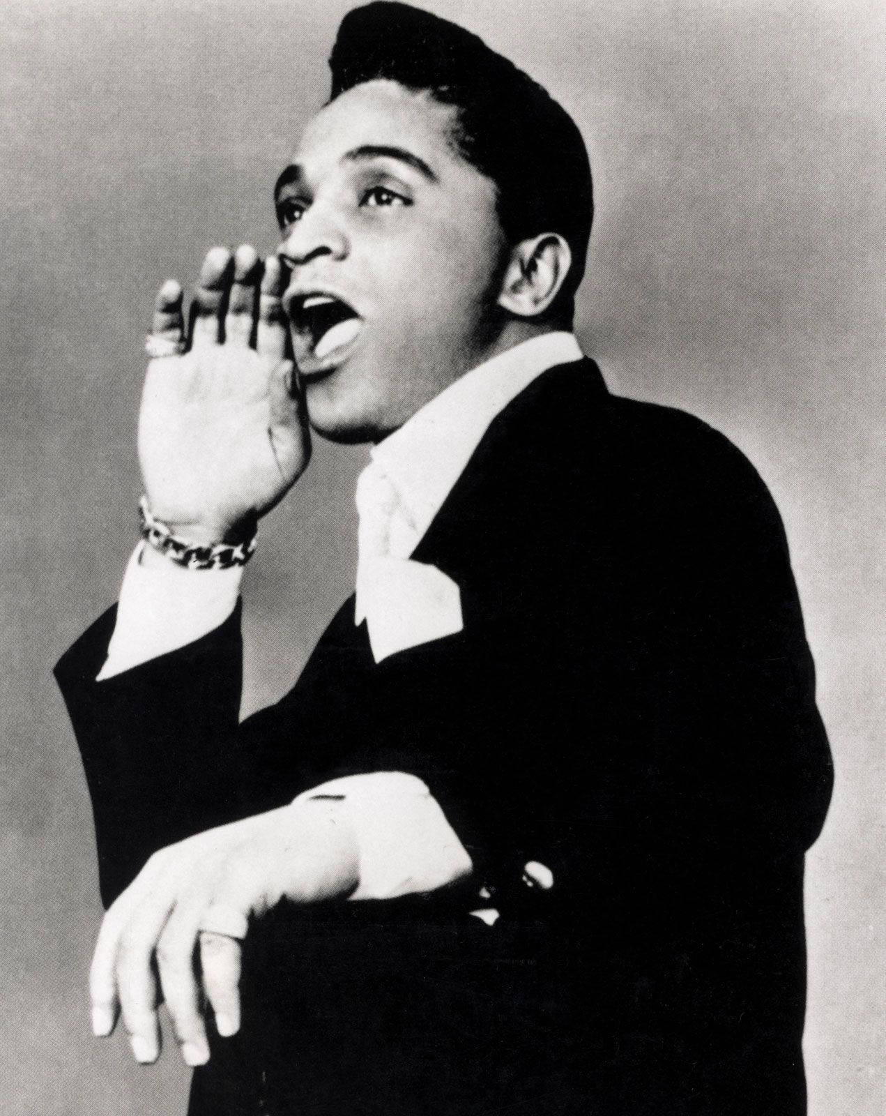 Jackie Wilson, black and white, suit, HD Phone Wallpaper