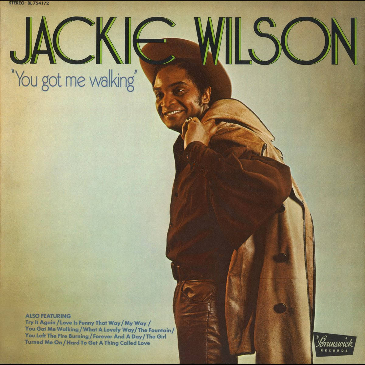 Jackie Wilson, You Got Me Walking, brown hat, SD Desktop Wallpaper