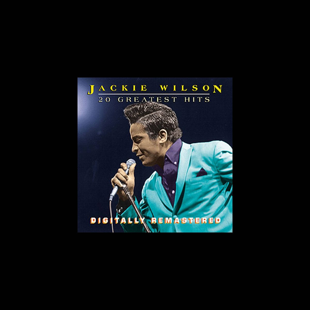 Jackie Wilson, teal suit, mic, SD Desktop Wallpaper