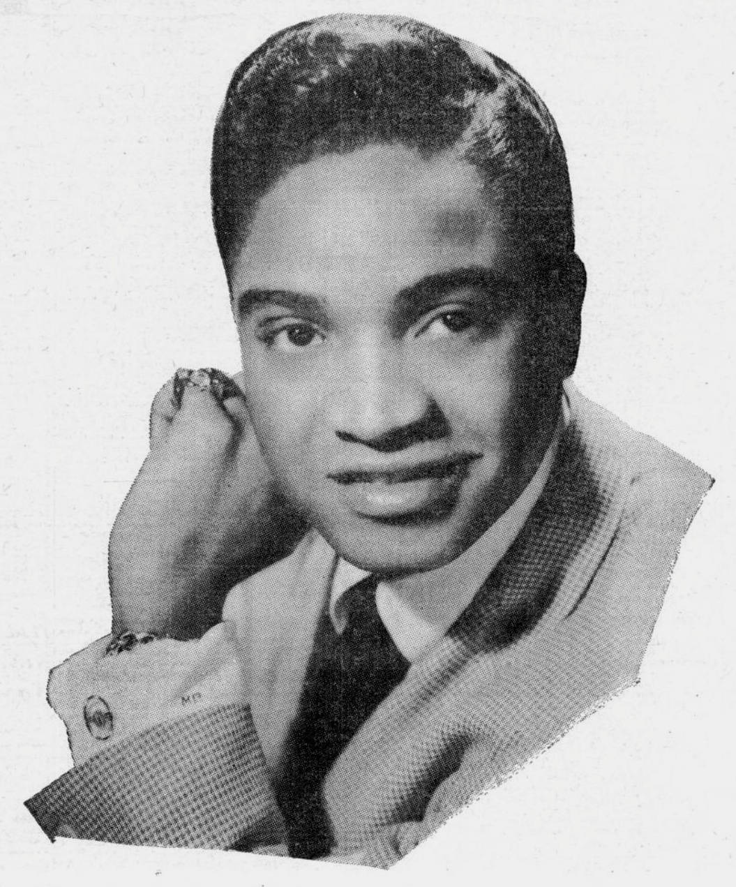 Jackie Wilson, American singer, vintage black and white portrait, SD Phone Wallpaper