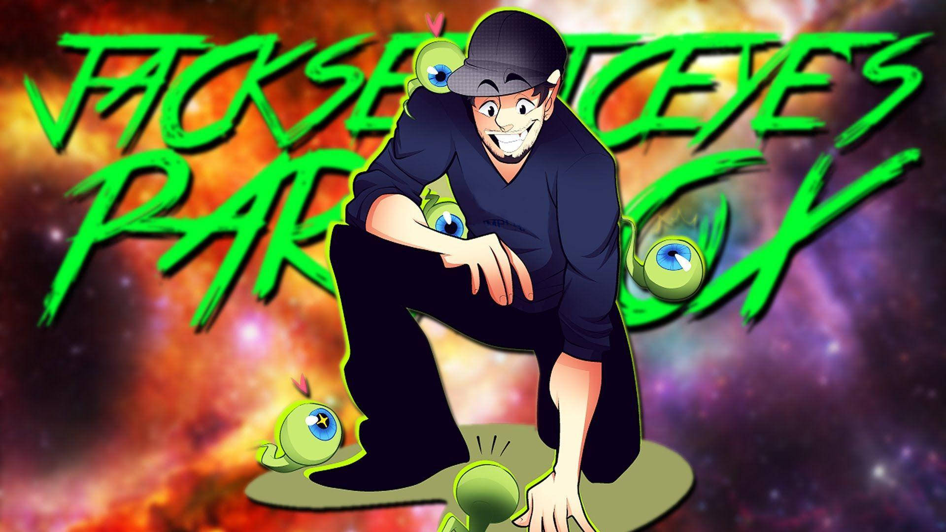 Jacksepticeye, cap, floating eyeballs, Full HD Desktop Wallpaper
