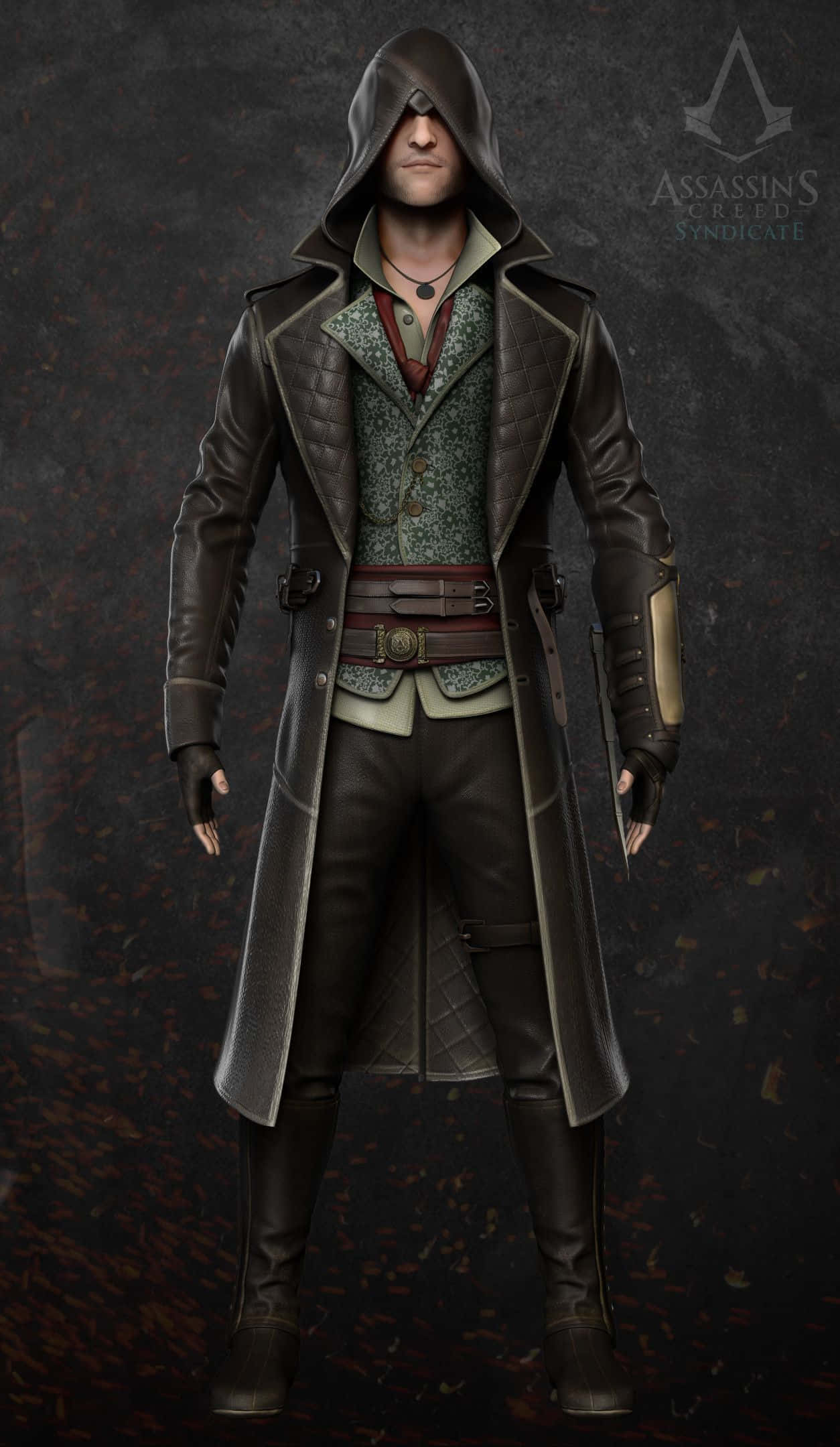 Jacob Frye, hooded assassin, detailed leather coat, Full HD Phone Wallpaper