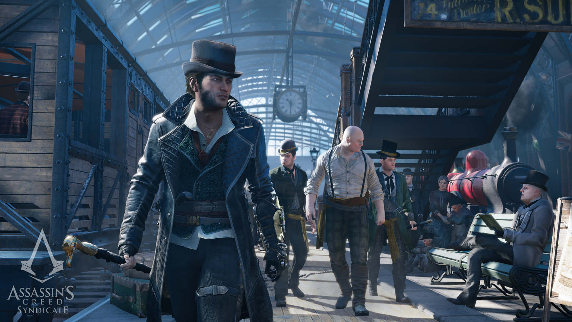 Jacob Frye, top hat, trench coat, Full HD Desktop Wallpaper