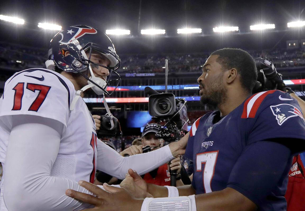 Jacoby Brissett, NFL quarterbacks, helmets, SD Desktop Wallpaper