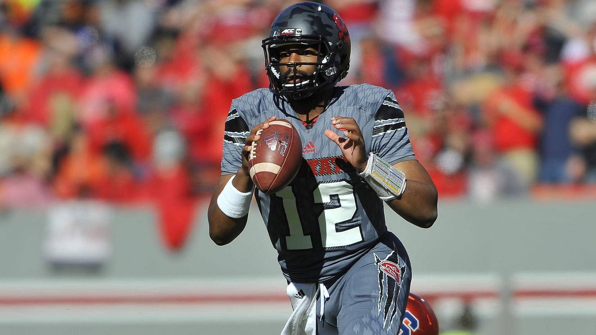 Jacoby Brissett, grey uniform, number 12, Full HD Desktop Wallpaper