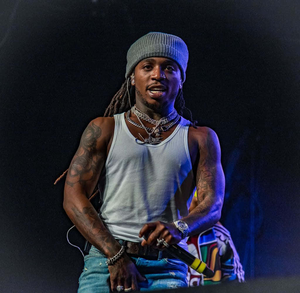 Jacquees, dreadlocks, tattoos, SD Desktop Wallpaper