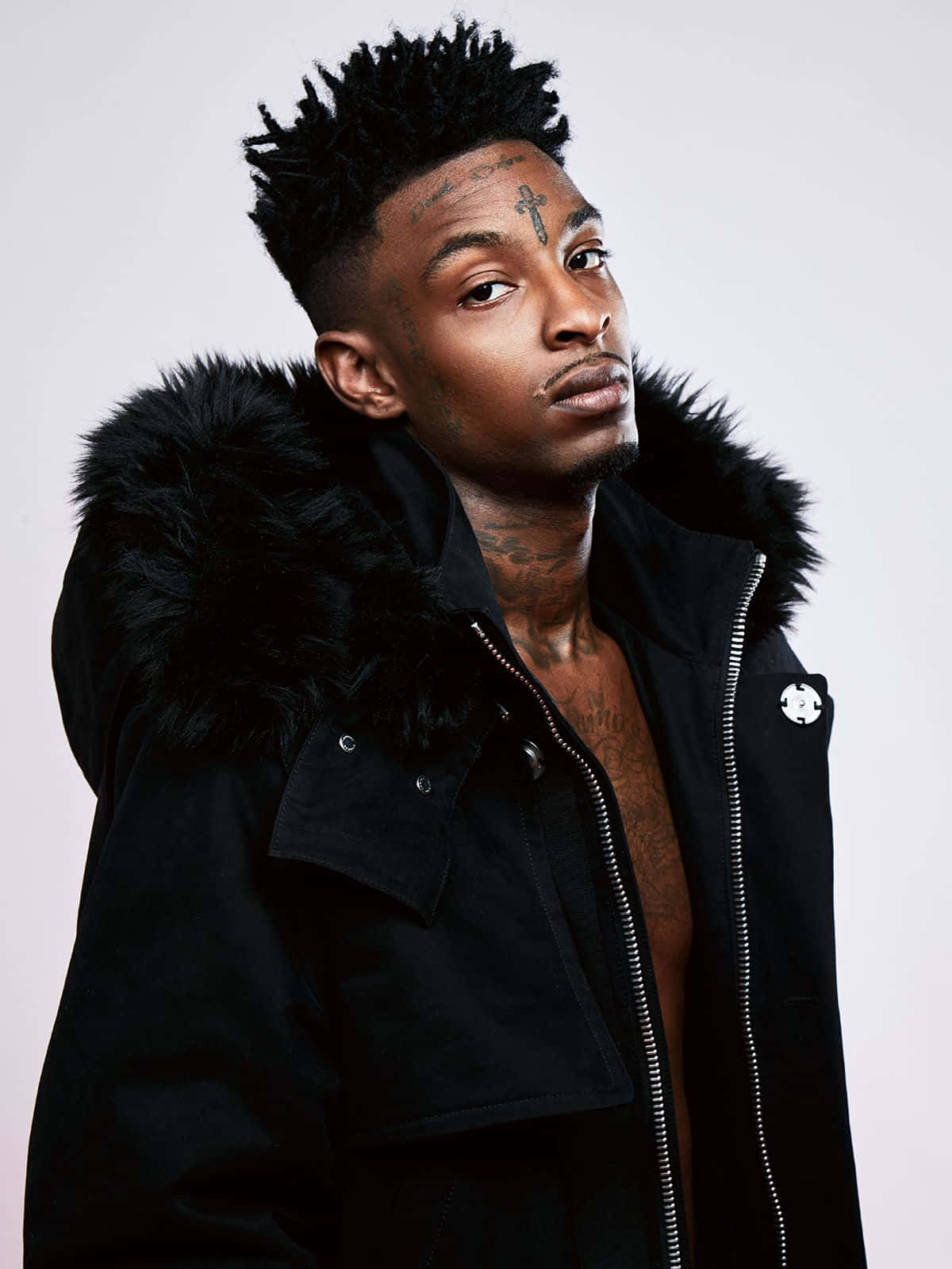 Jacquees, spiky hair, tattoos, HD Phone Wallpaper