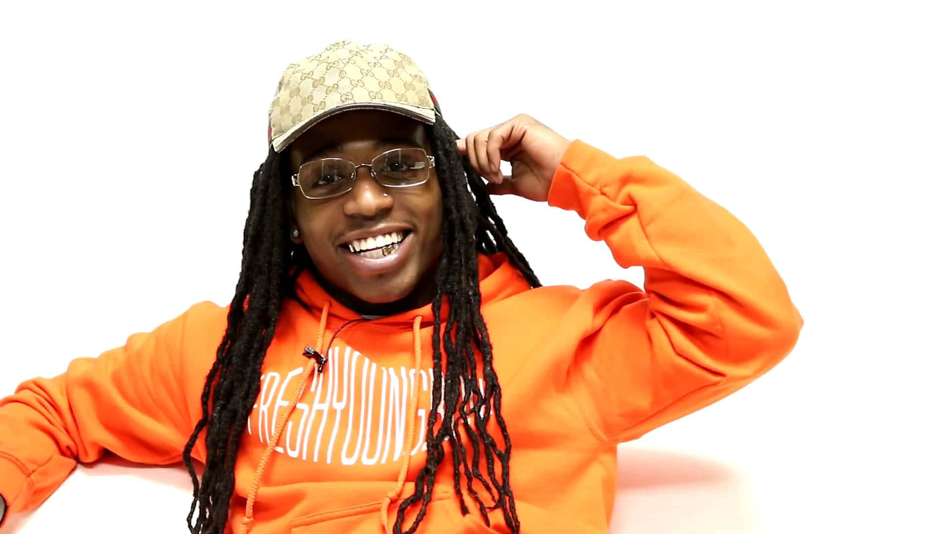 Jacquees, dreadlocks, glasses, Full HD Desktop Wallpaper