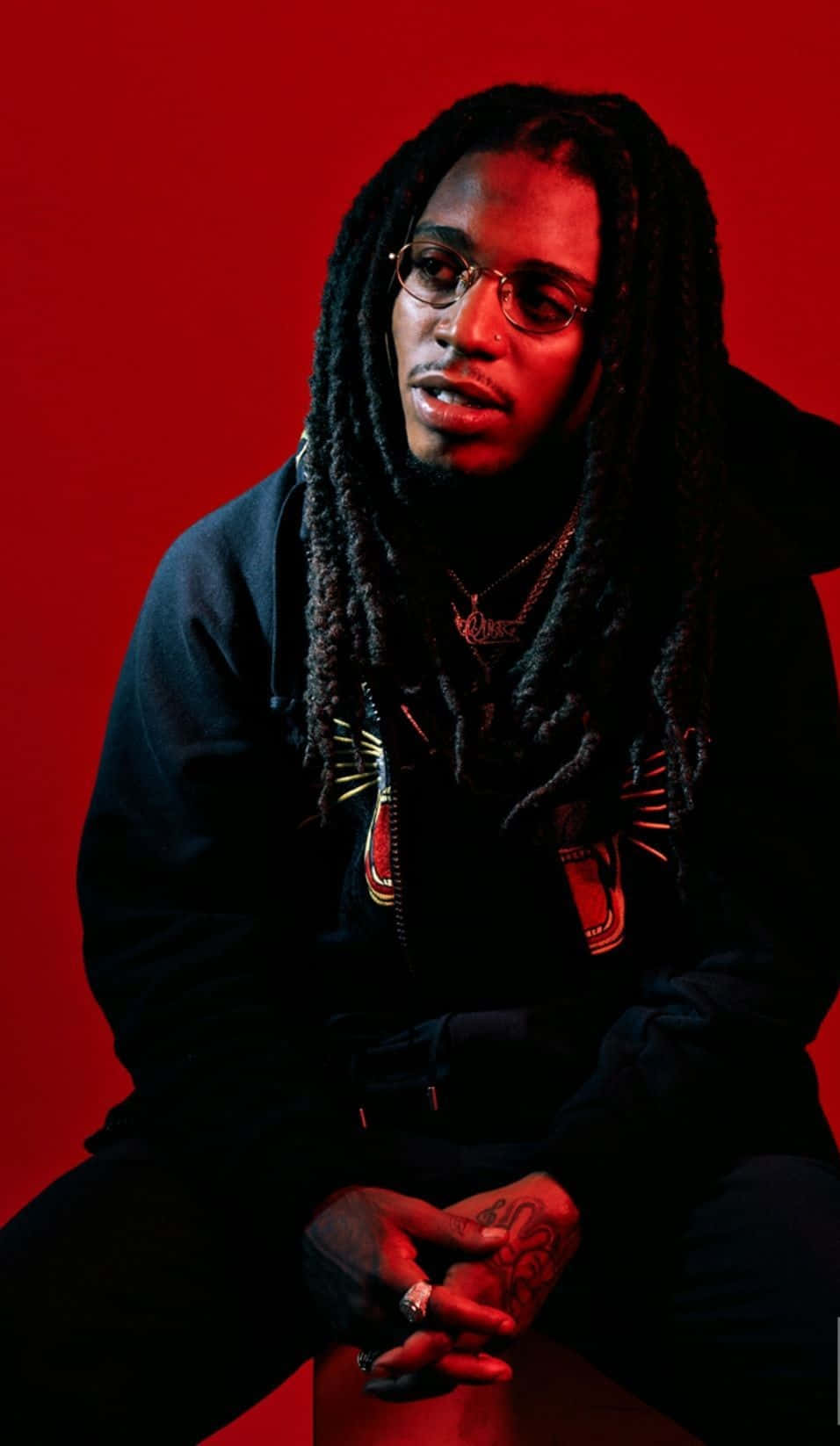 Jacquees, dreadlocks, glasses, HD Phone Wallpaper