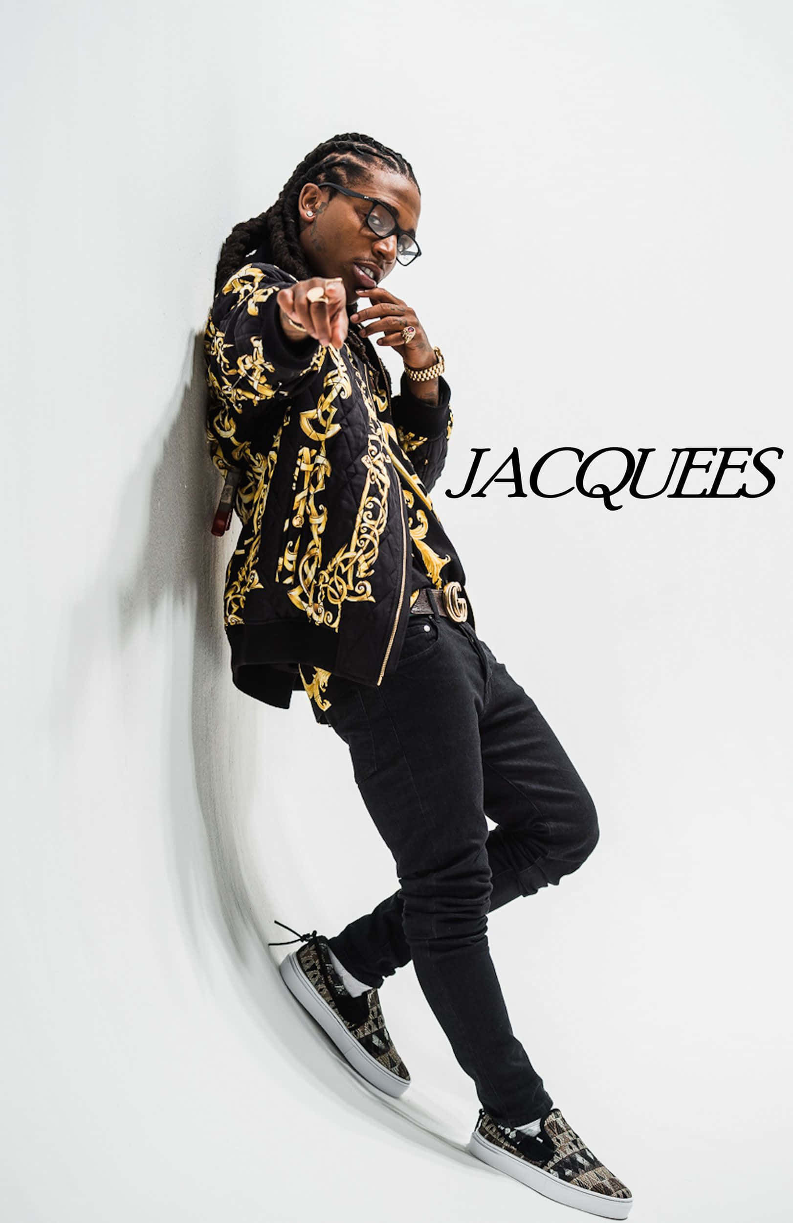 Jacquees, braids, glasses, Full HD Phone Wallpaper