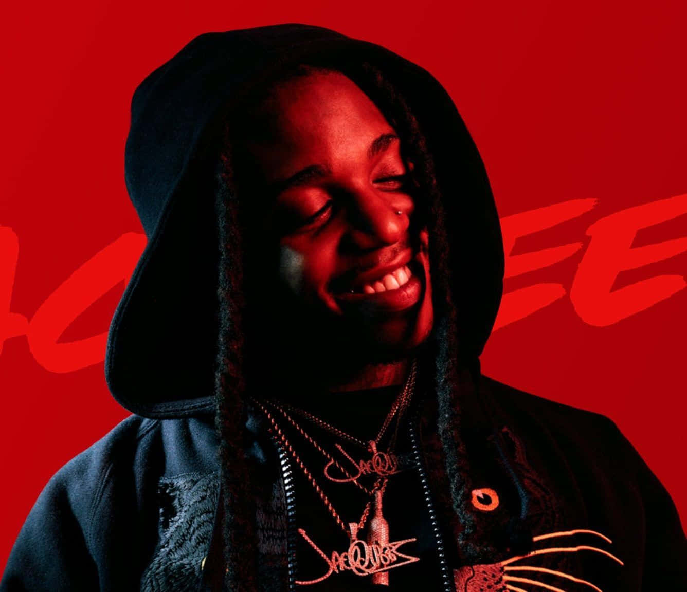 Jacquees, dreadlocks, black hoodie, HD Desktop Wallpaper