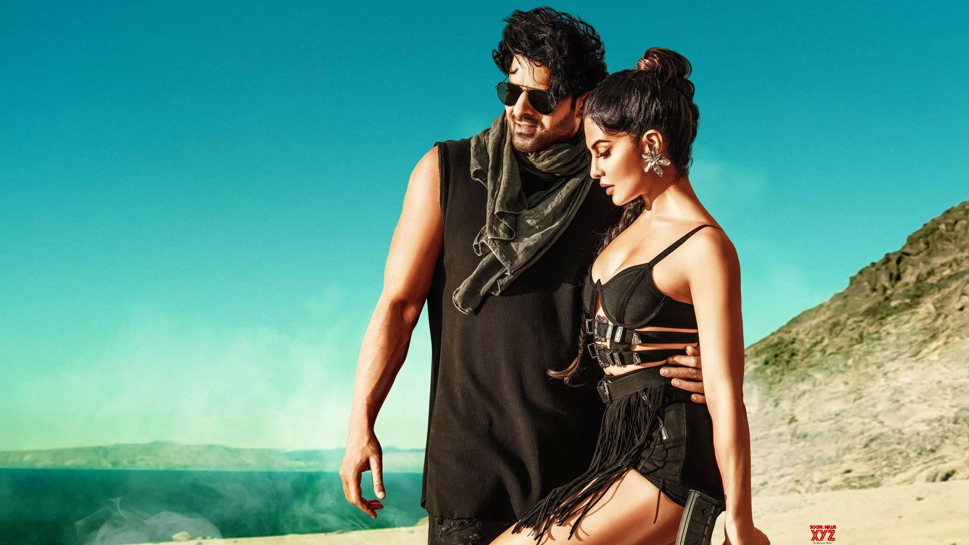 Jacqueline Fernandez, music video, black outfits, Full HD Desktop Wallpaper