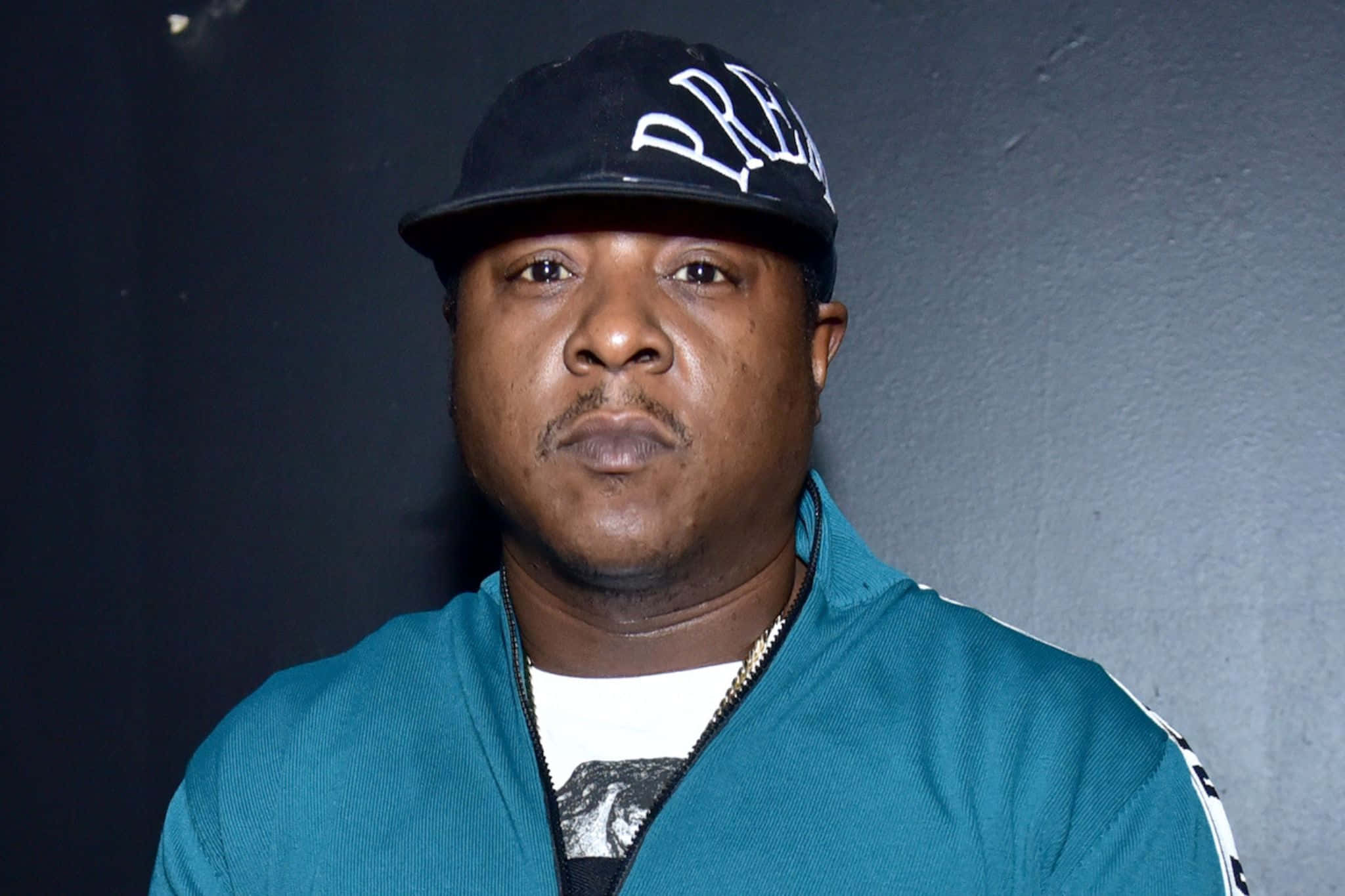 Jadakiss, black cap, white graffiti-style lettering, Full HD Desktop Wallpaper
