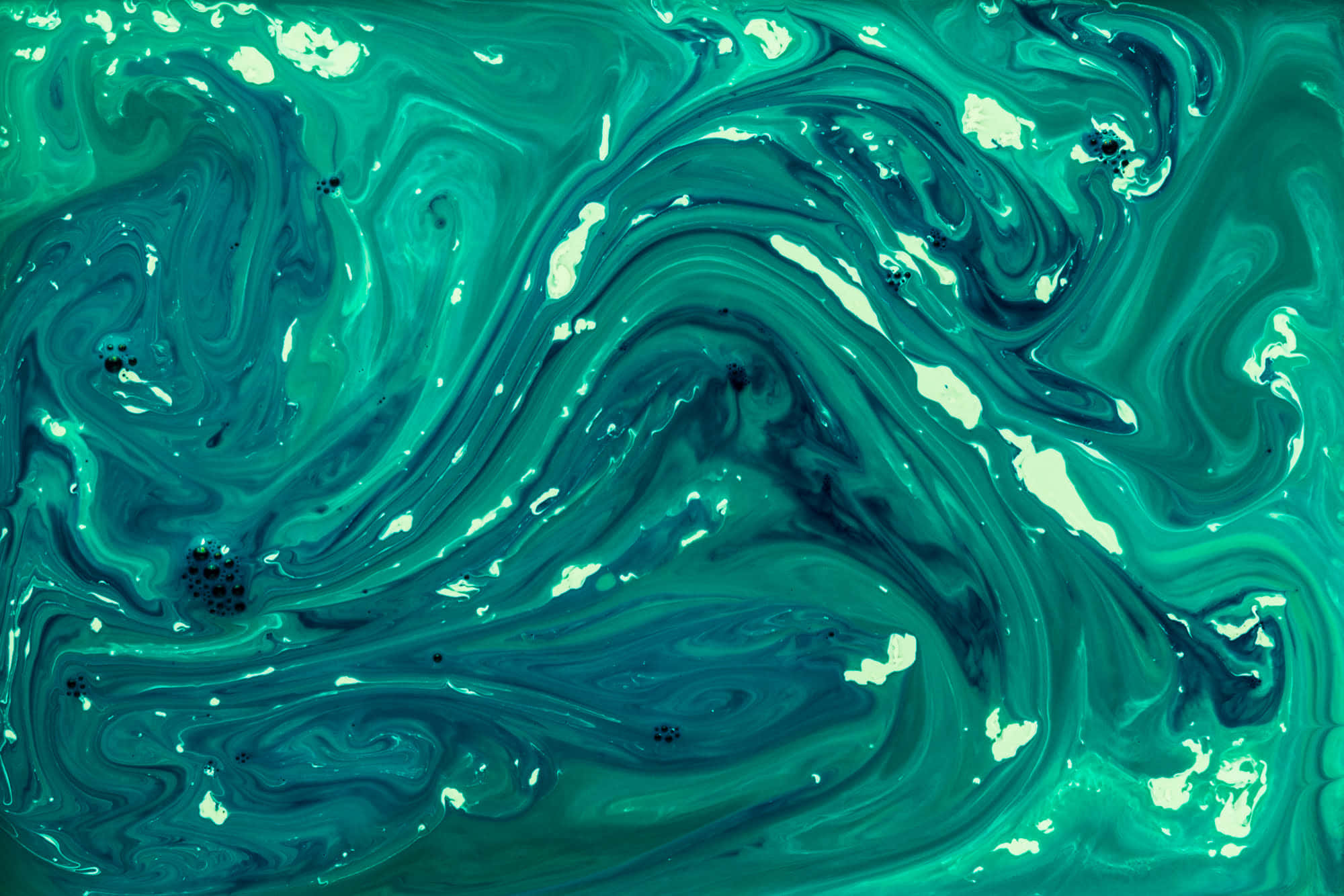 jade marble swirl pattern, vibrant teal, white, Full HD Desktop Wallpaper
