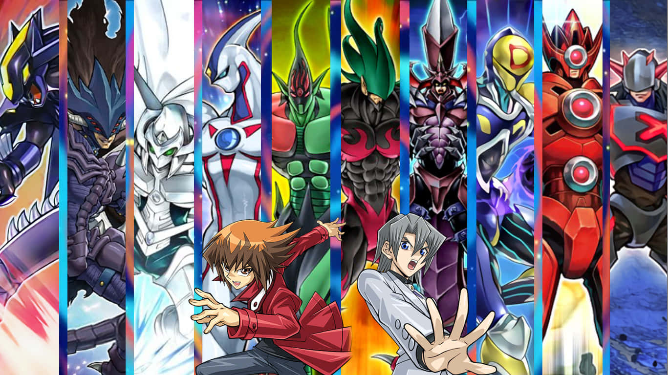 Jaden Yuki, duel, vibrant anime characters, HD Desktop Wallpaper