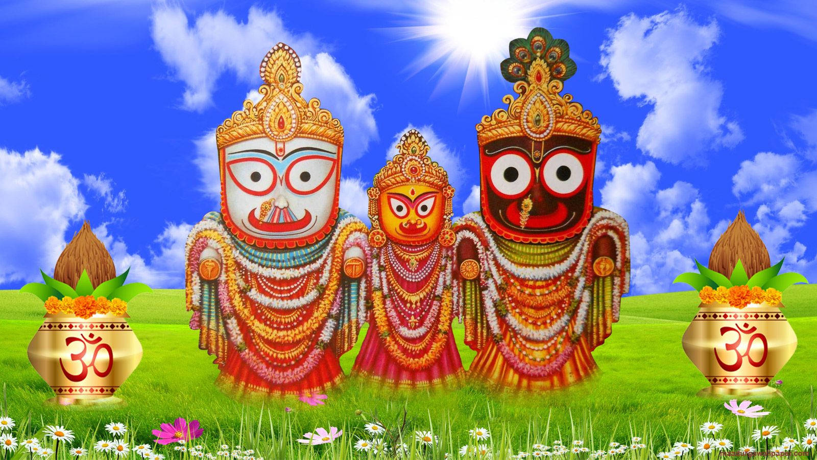 Jagannath, vast field, vibrant green field, HD Desktop Wallpaper