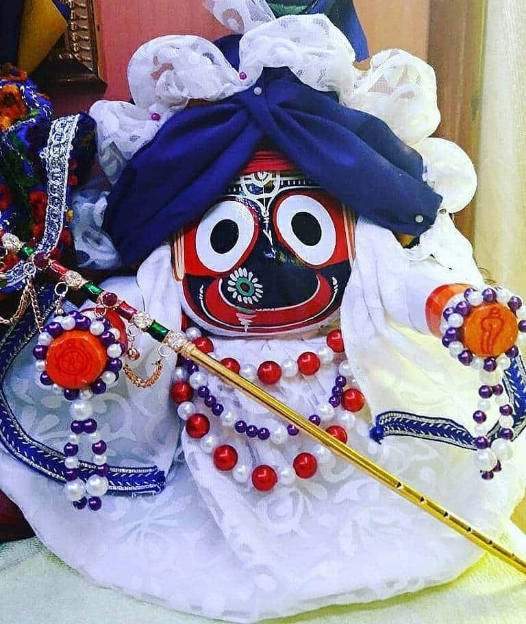 Jagannath, white outfit, red face, SD Phone Wallpaper