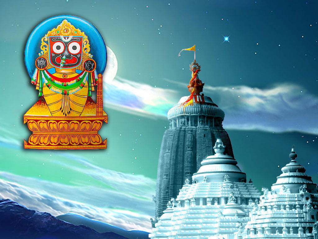 Jagannath, gold outfit, temple, SD Desktop Wallpaper