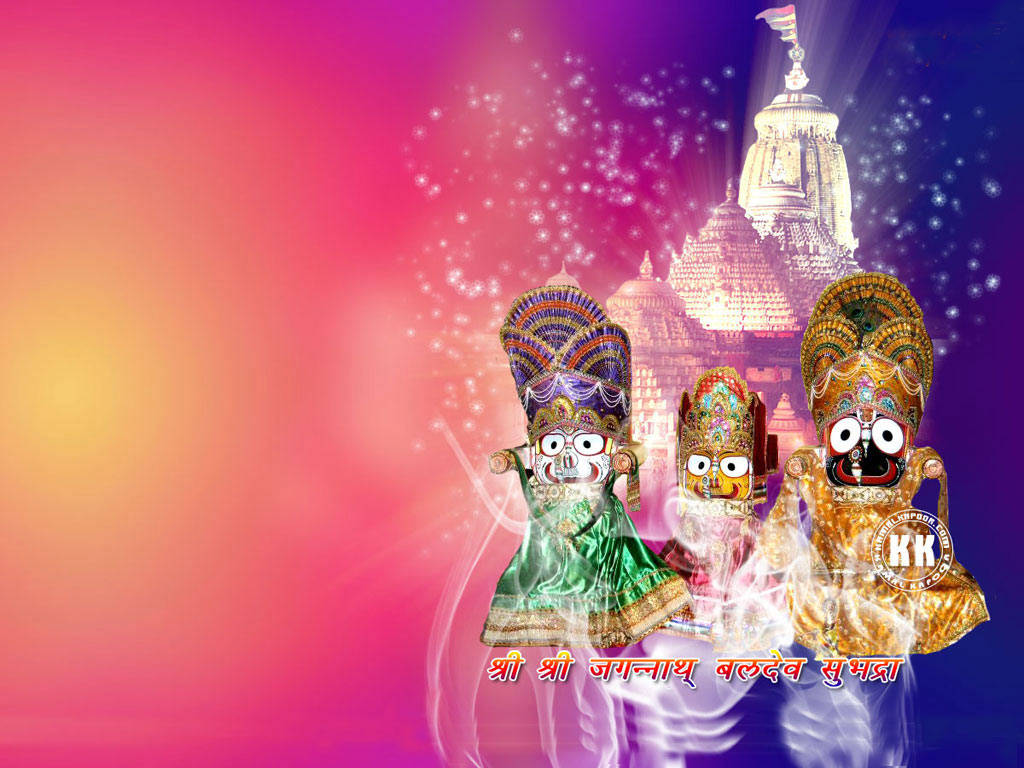 Jagannath, headdress, vibrant costumes, SD Desktop Wallpaper